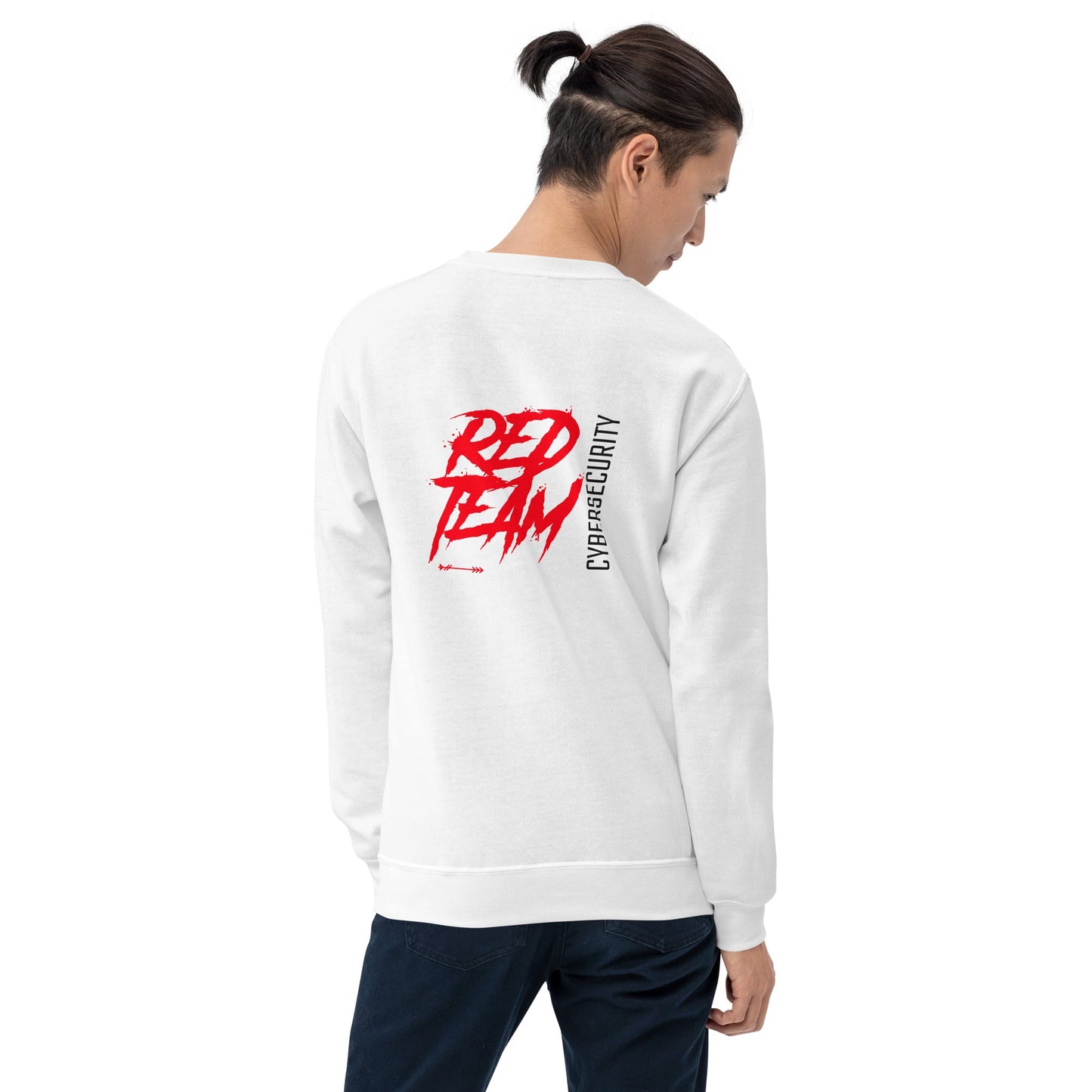 Cyber Security Red Team V6 - Unisex Sweatshirt ( Back Print ) by DarkByteGear
