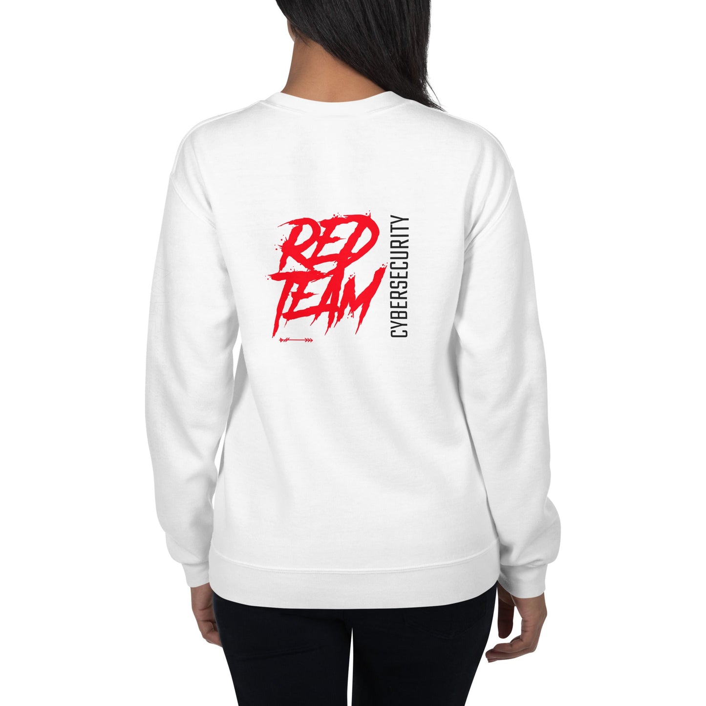 Cyber Security Red Team V6 - Unisex Sweatshirt ( Back Print ) by DarkByteGear