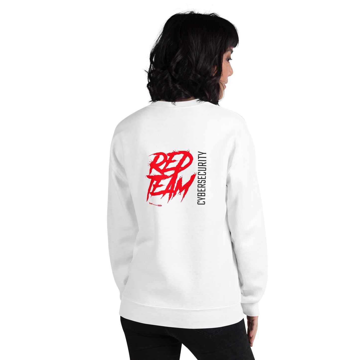 Cyber Security Red Team V6 - Unisex Sweatshirt ( Back Print ) by DarkByteGear