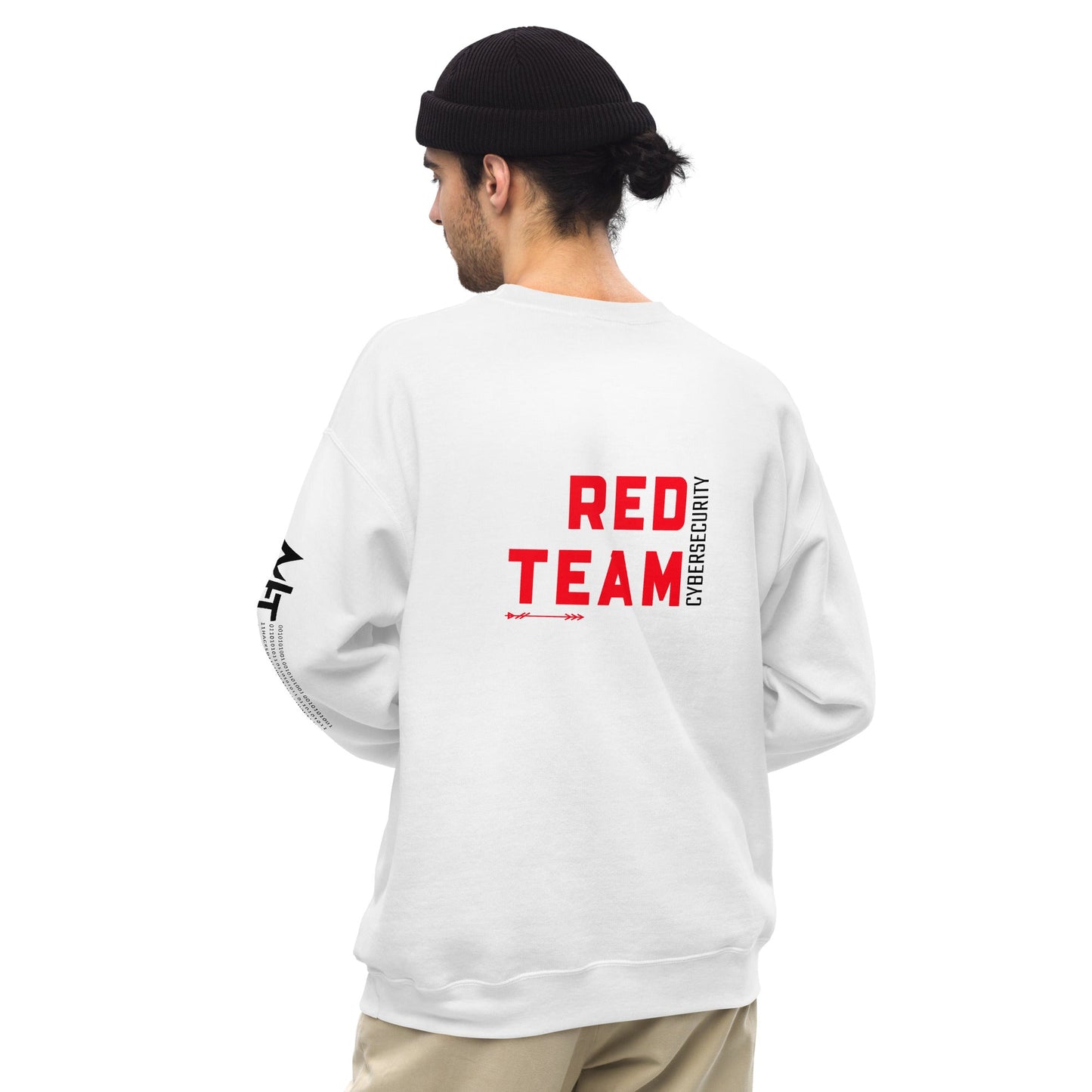 Cyber Security Red Team V7 - Unisex Sweatshirt ( Back Print ) by DarkByteGear
