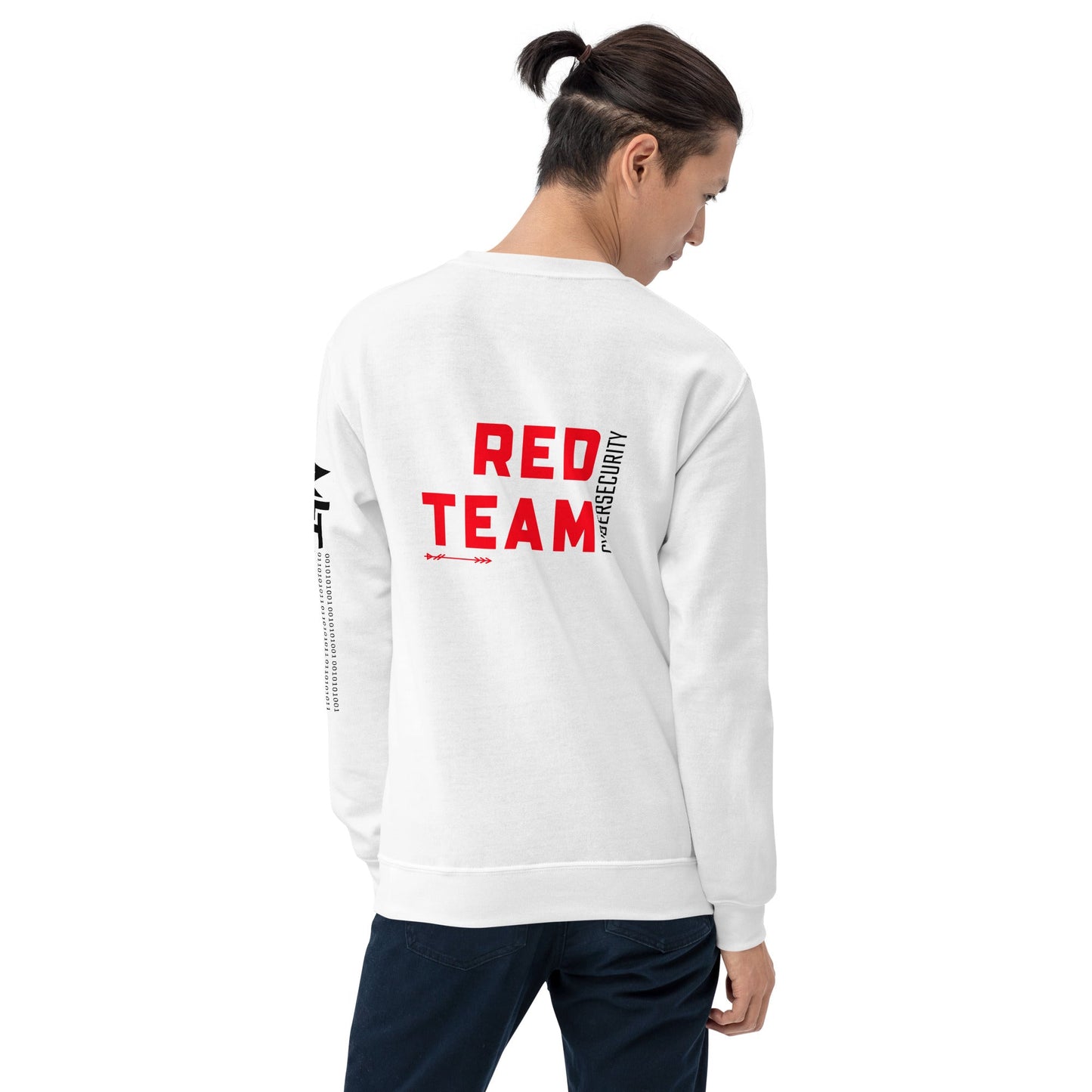 Cyber Security Red Team V7 - Unisex Sweatshirt ( Back Print ) by DarkByteGear