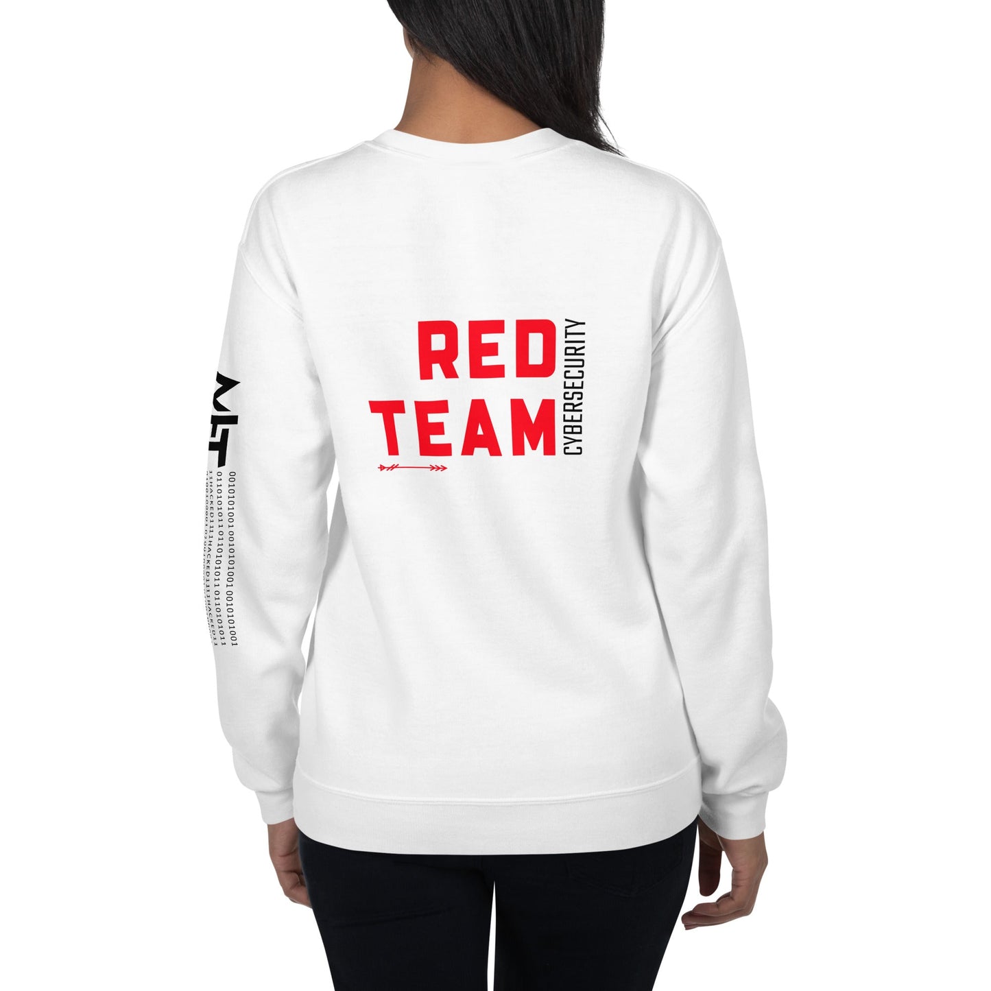 Cyber Security Red Team V7 - Unisex Sweatshirt ( Back Print ) by DarkByteGear