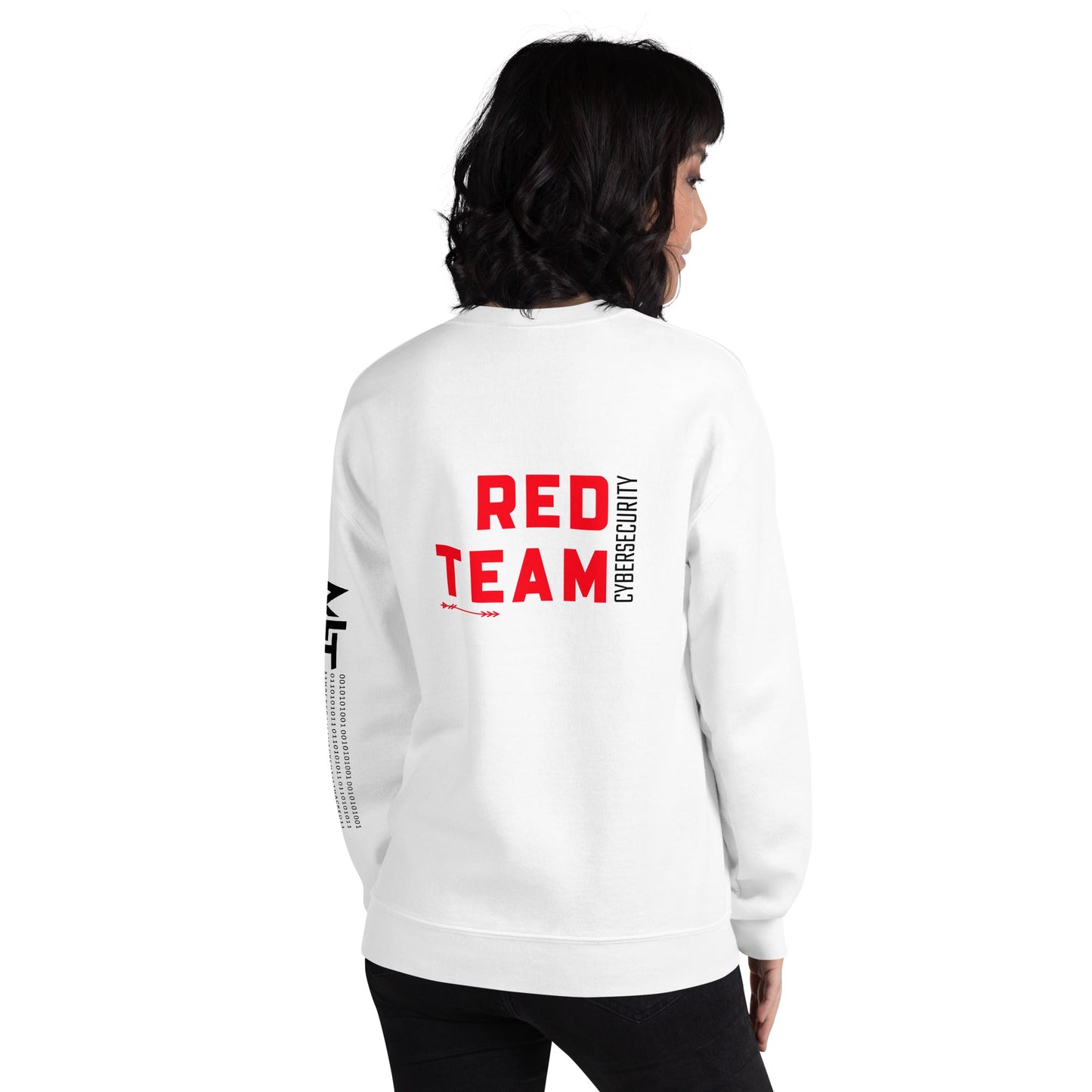 Cyber Security Red Team V7 - Unisex Sweatshirt ( Back Print ) by DarkByteGear
