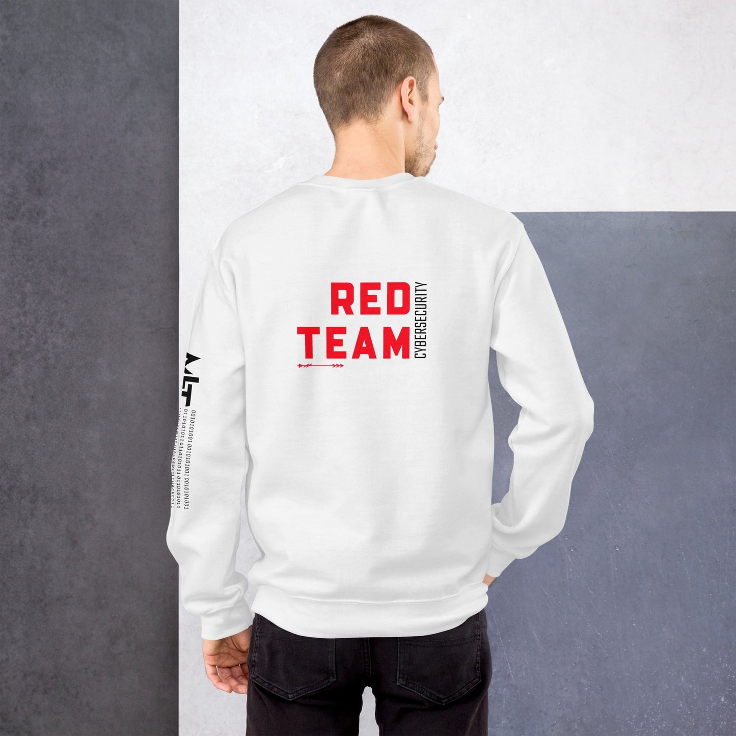 Cyber Security Red Team V7 - Unisex Sweatshirt ( Back Print ) by DarkByteGear