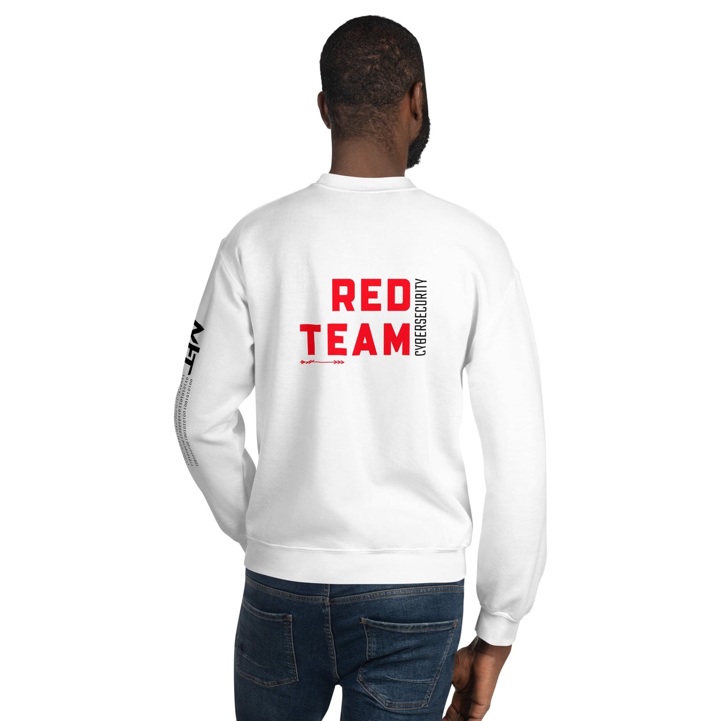 Cyber Security Red Team V7 - Unisex Sweatshirt ( Back Print ) by DarkByteGear