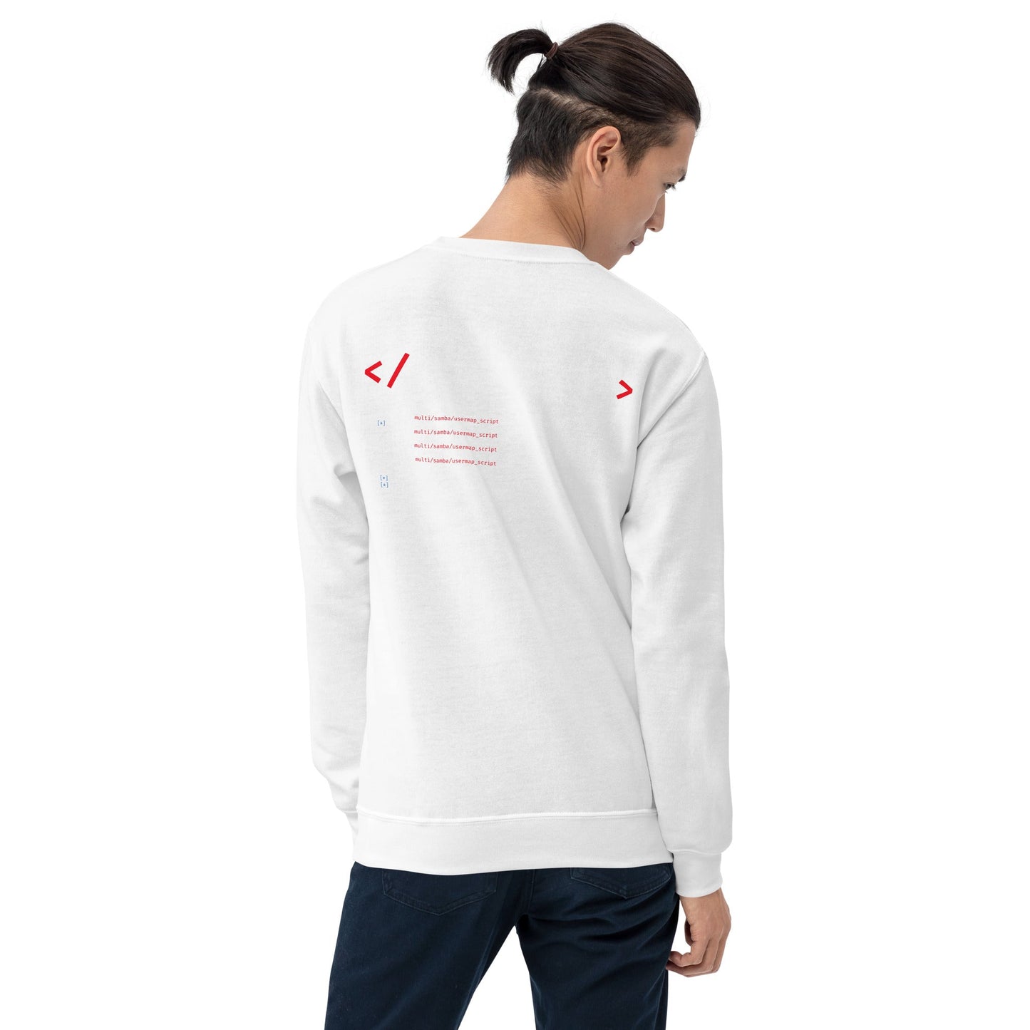 Root Shell - Unisex Sweatshirt ( Back Print ) by DarkByteGear