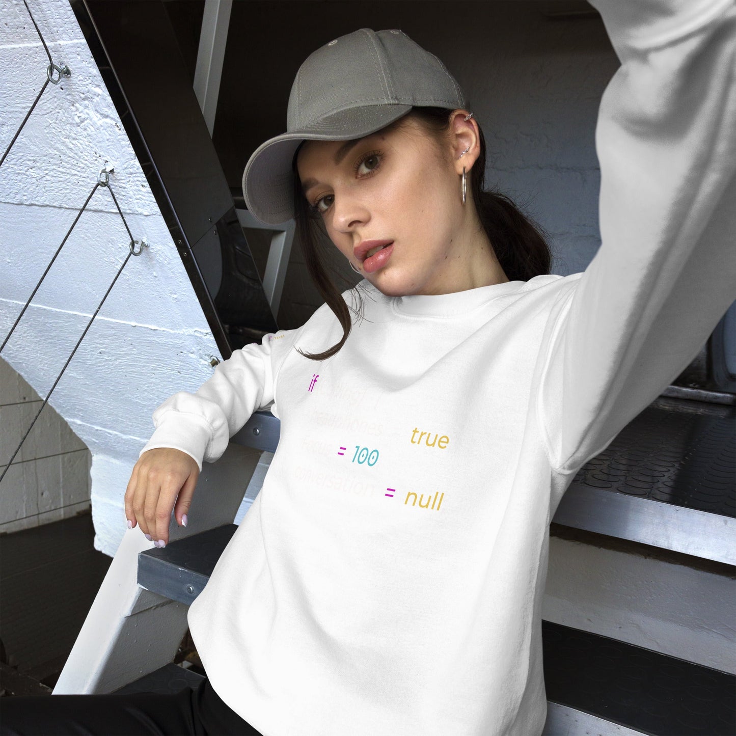If coding headphones true focus 100 conversation null - Unisex Sweatshirt by DarkByteGear
