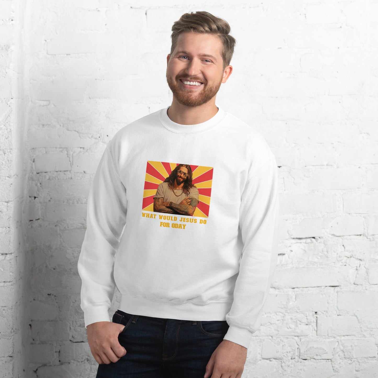 What would Jesus do for 0day v1 - Unisex Sweatshirt by DarkByteGear