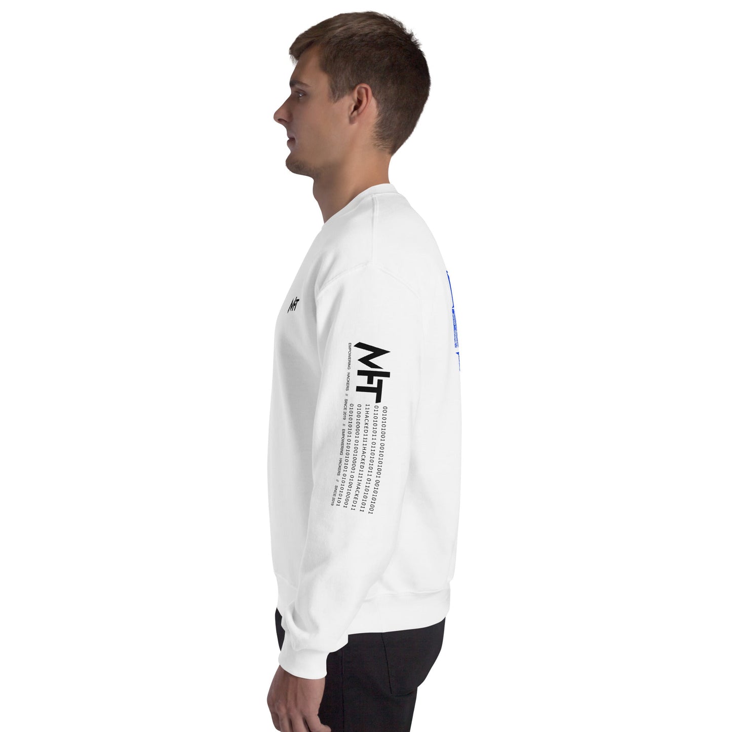 Cyber Security Blue Team V13 - Unisex Sweatshirt ( Back Print ) by DarkByteGear