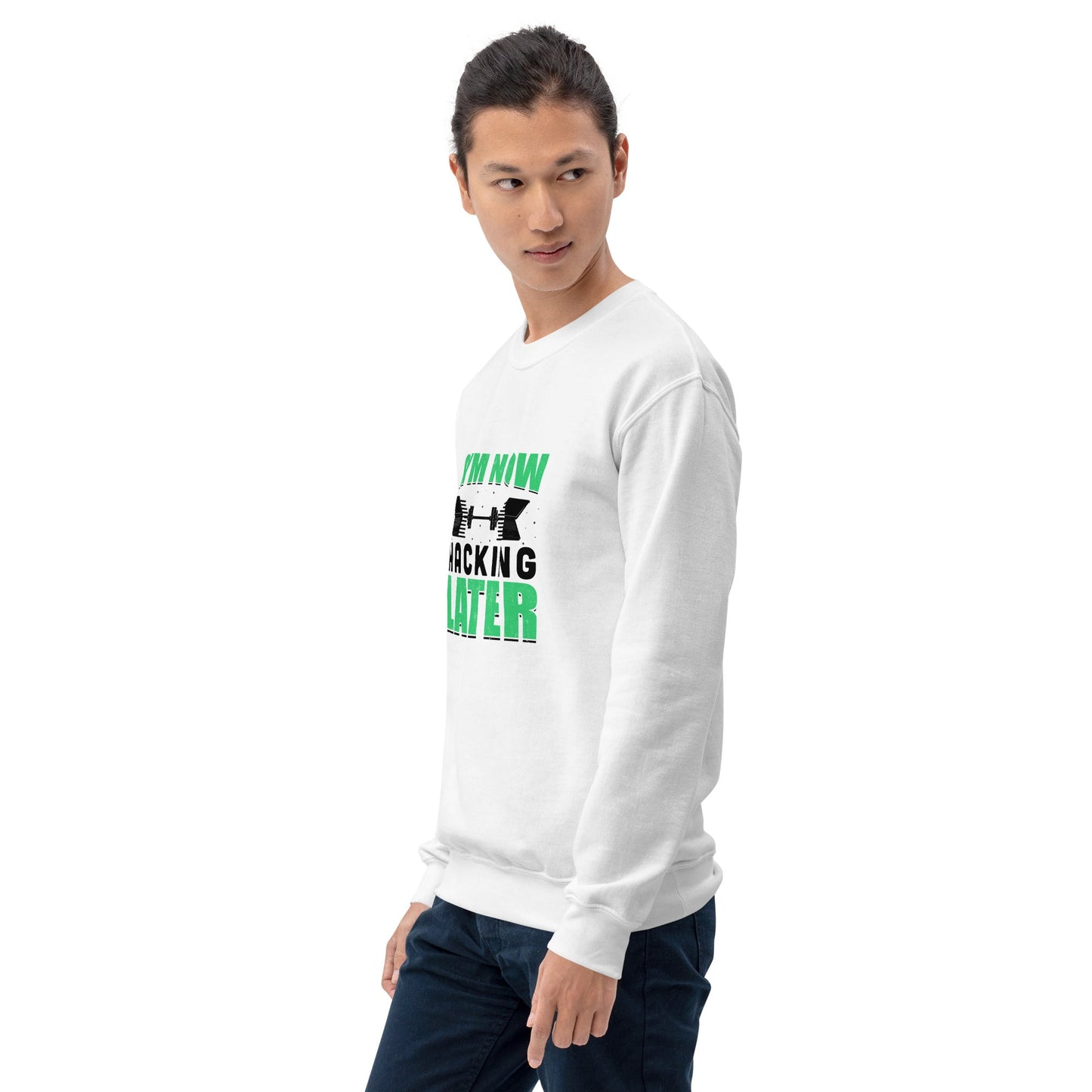 Gym now, hacking later - Unisex Sweatshirt by DarkByteGear