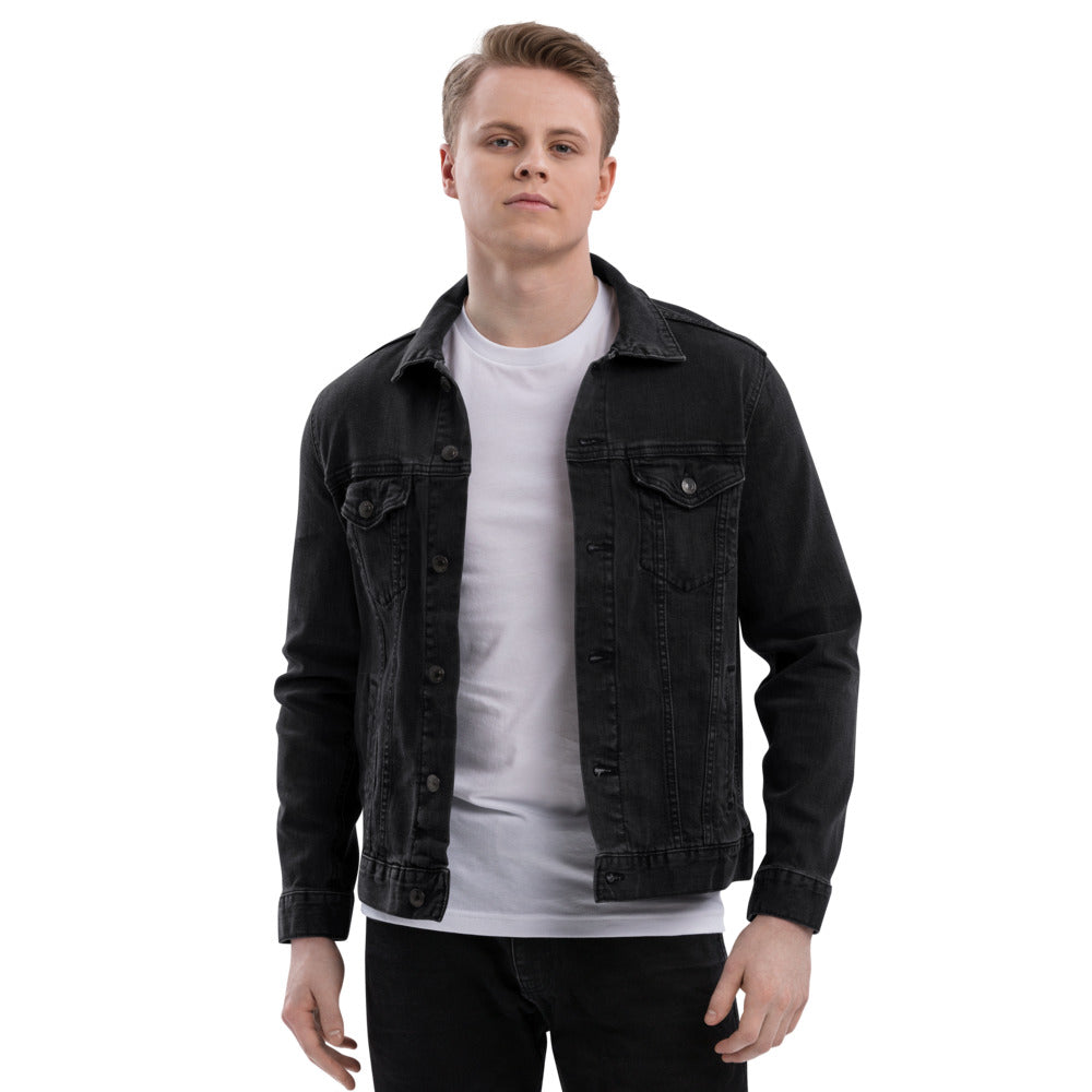 Black Hat Hacker V2 - Unisex denim jacket by DarkByteGear