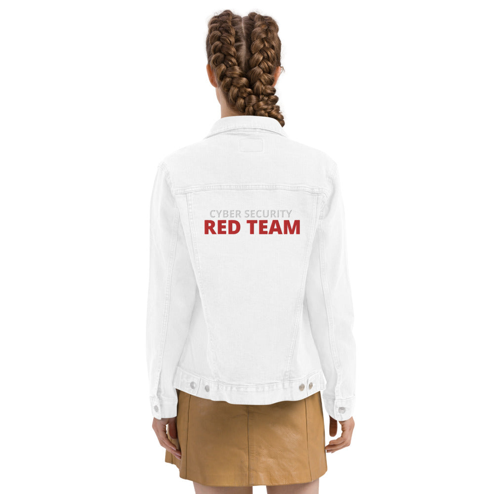 Cyber security Red Team - Unisex denim jacket (large embroidery) by DarkByteGear