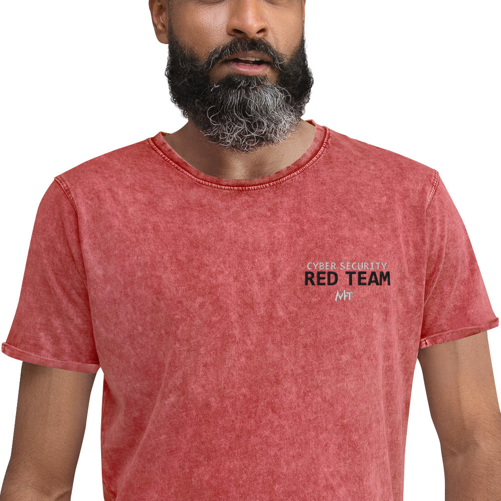 Cyber security Red Team - Denim T-Shirt by DarkByteGear