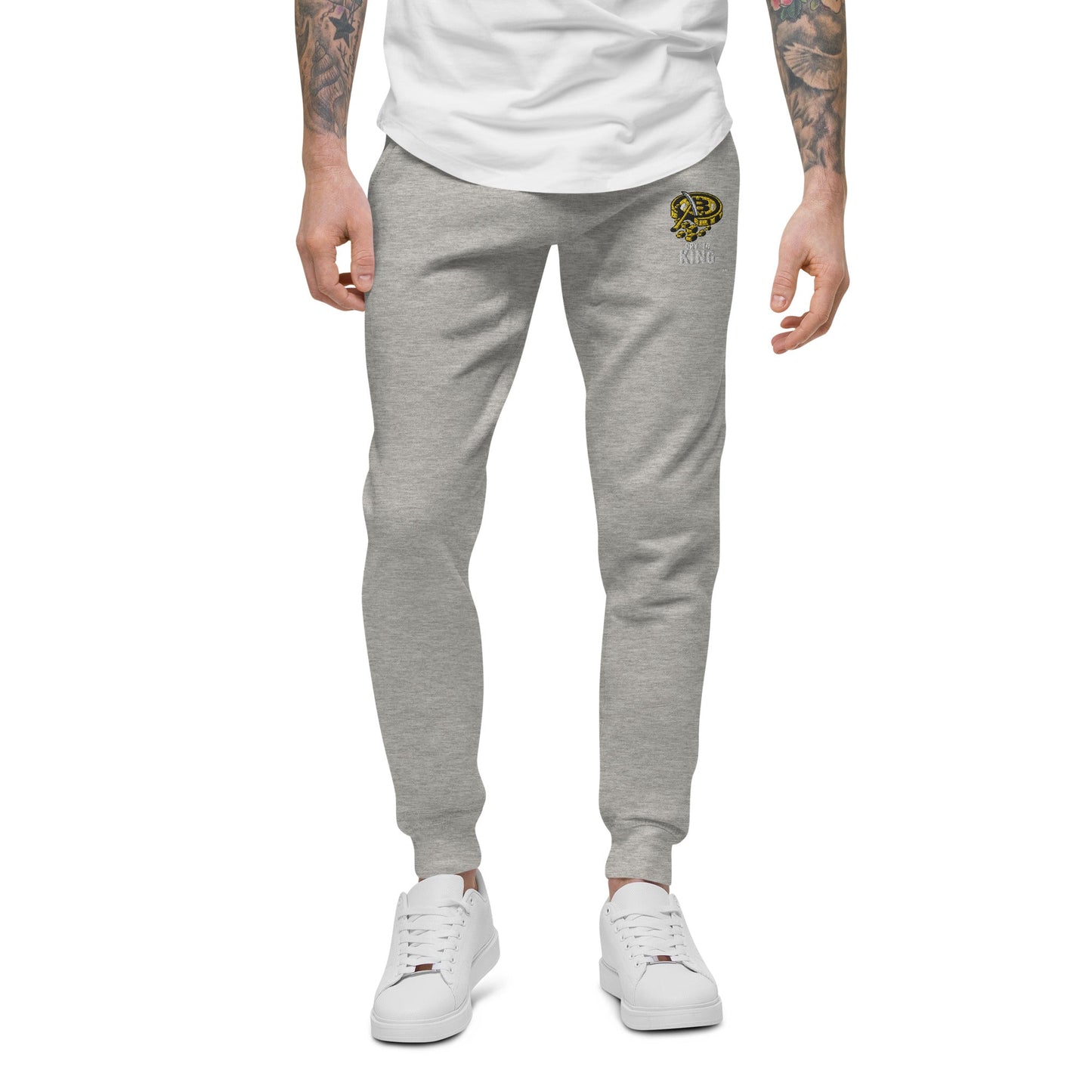 Crypto King - asUnisex fleece sweatpants by DarkByteGear