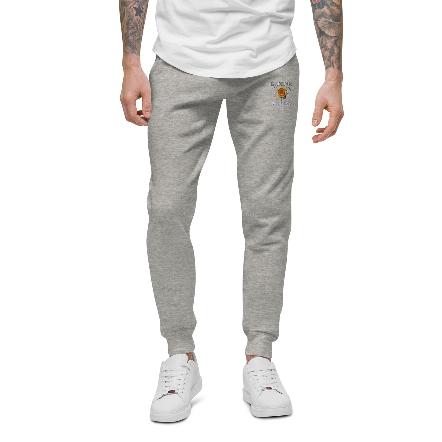 Bitcoin is the way - Unisex fleece sweatpants by DarkByteGear