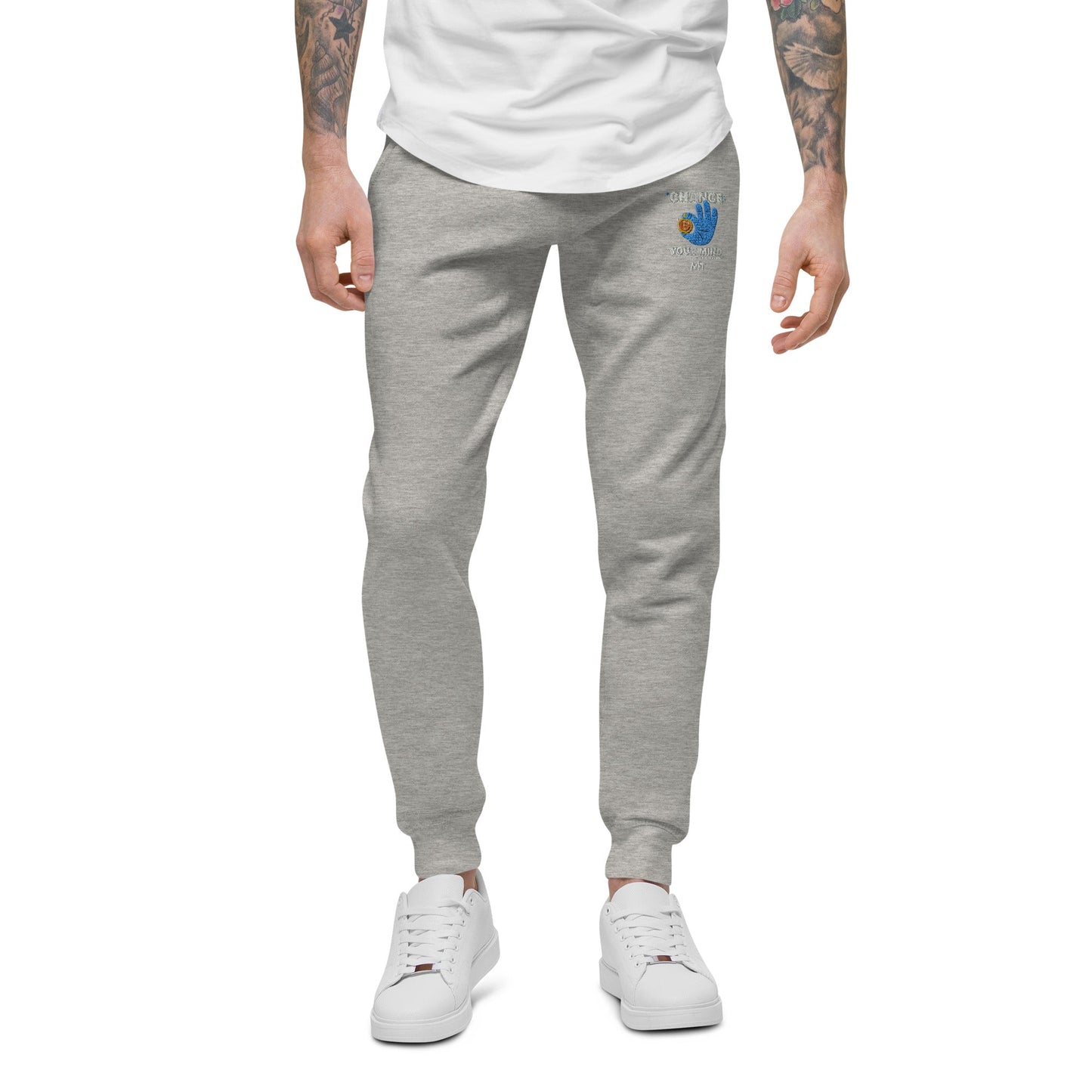Change your mind in Bitcoin we Trust - Unisex fleece sweatpants by DarkByteGear