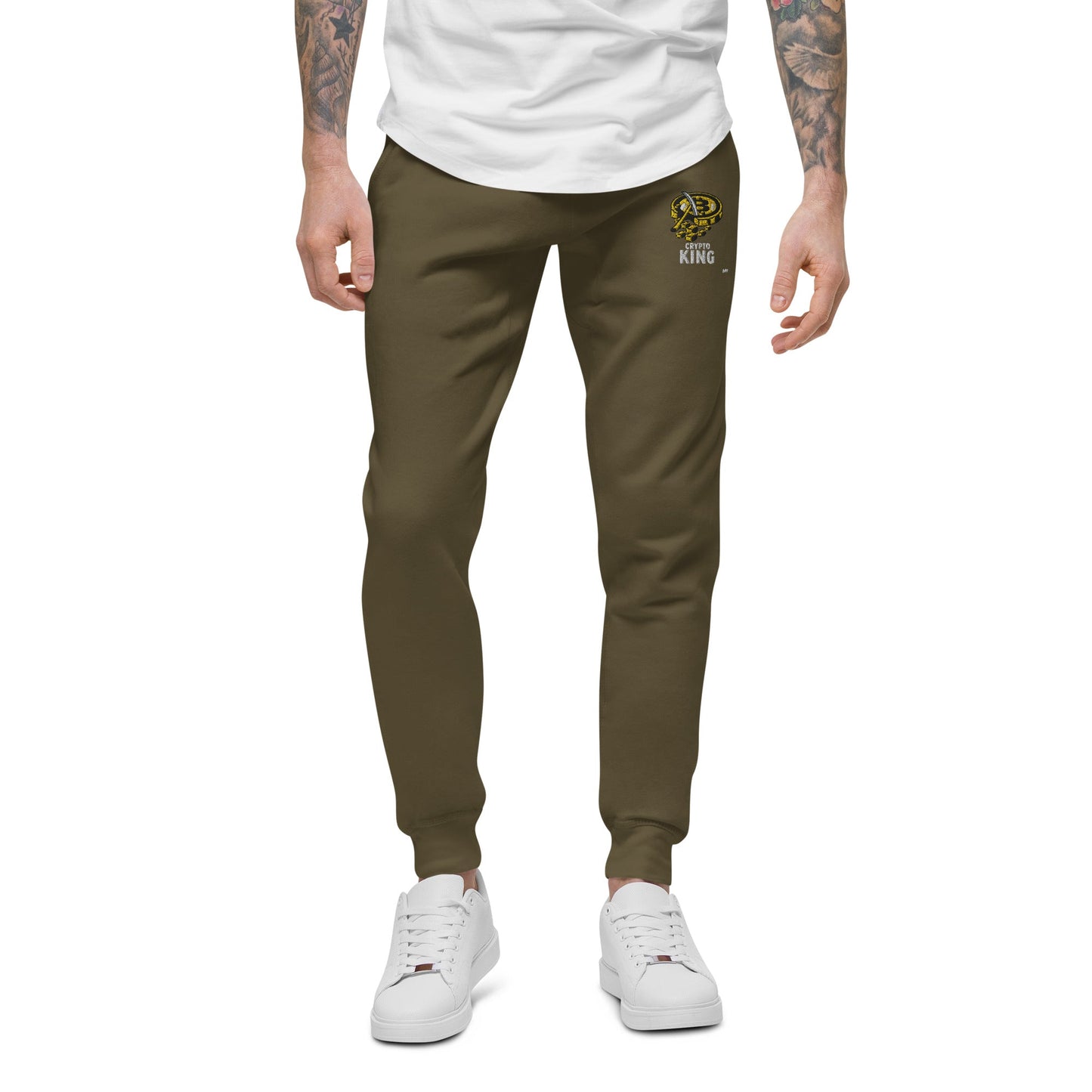 Crypto King - asUnisex fleece sweatpants by DarkByteGear