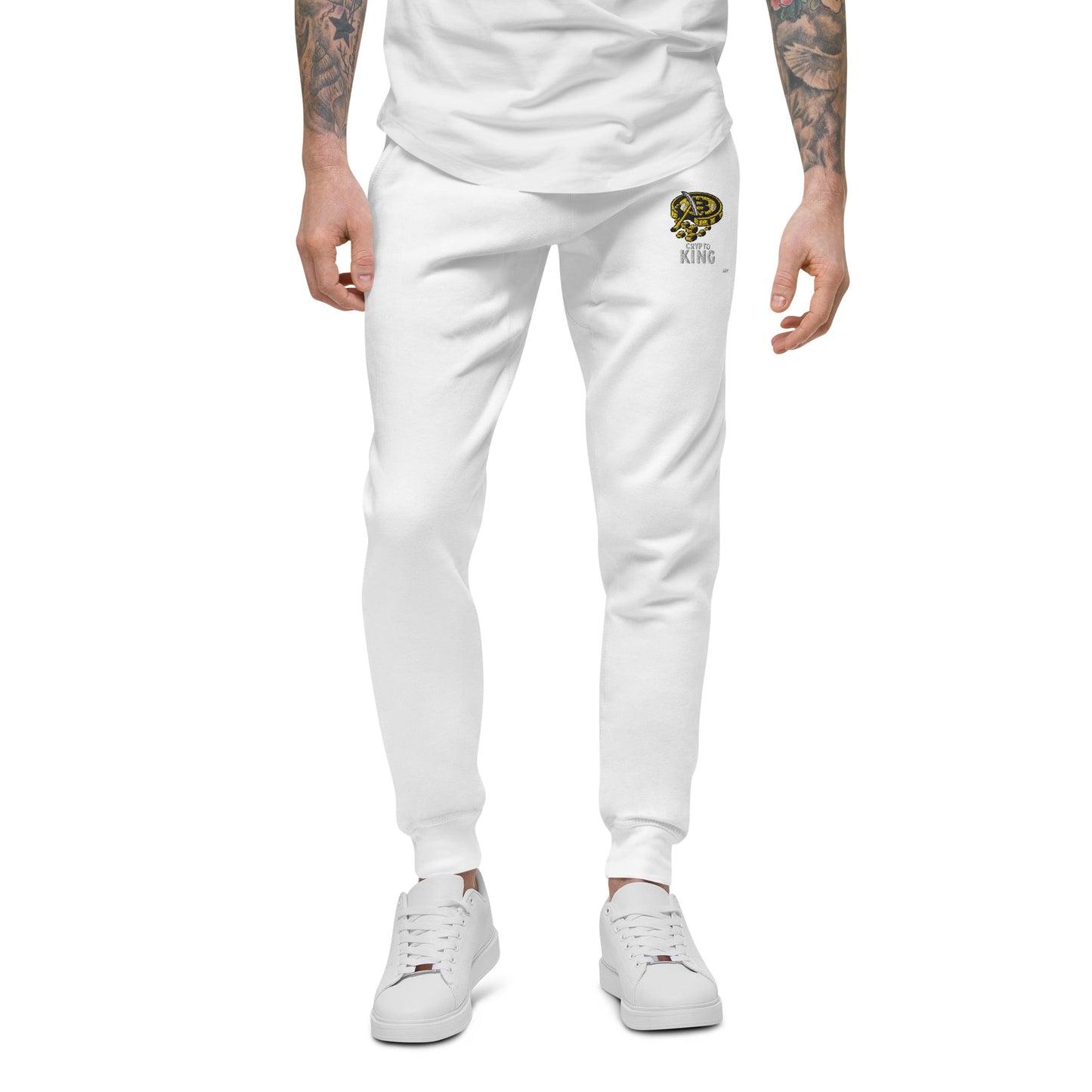 Crypto King - asUnisex fleece sweatpants by DarkByteGear