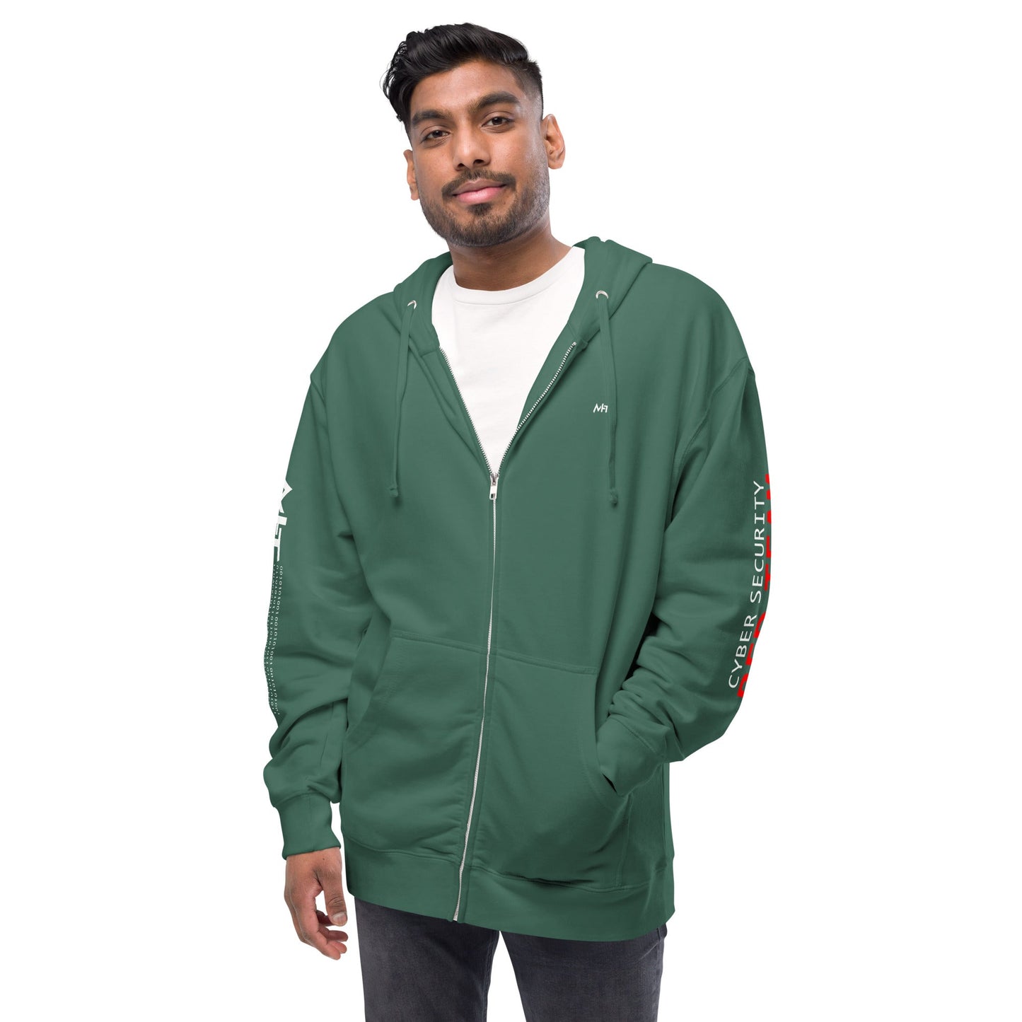 Cyber Security Red Team - Unisex fleece zip up hoodie by DarkByteGear