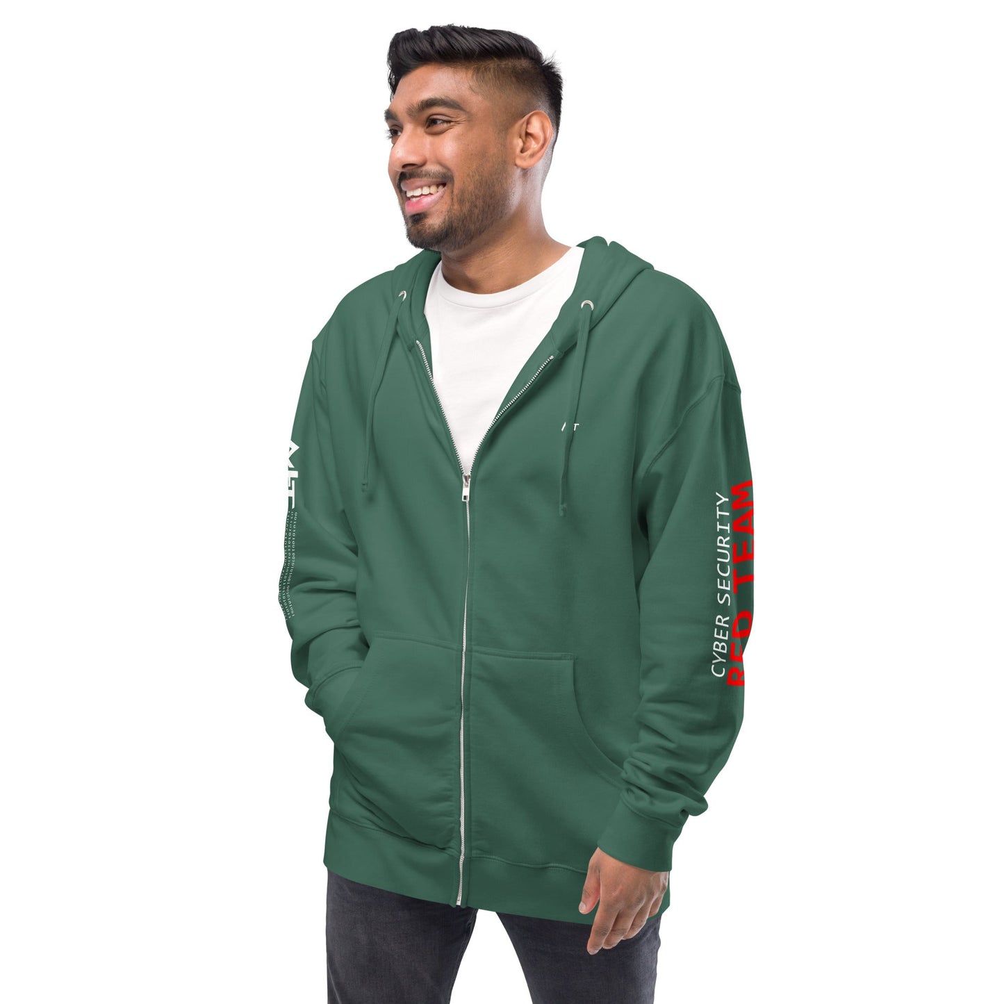 Cyber Security Red Team - Unisex fleece zip up hoodie by DarkByteGear