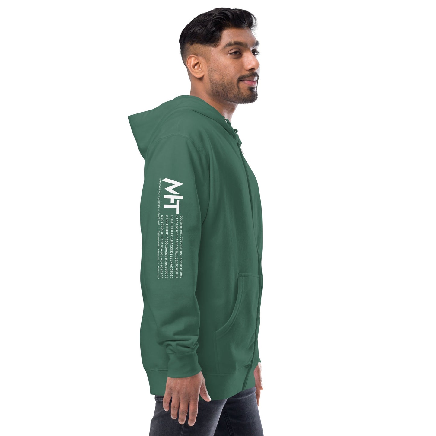 Cyber Security Red Team - Unisex fleece zip up hoodie by DarkByteGear