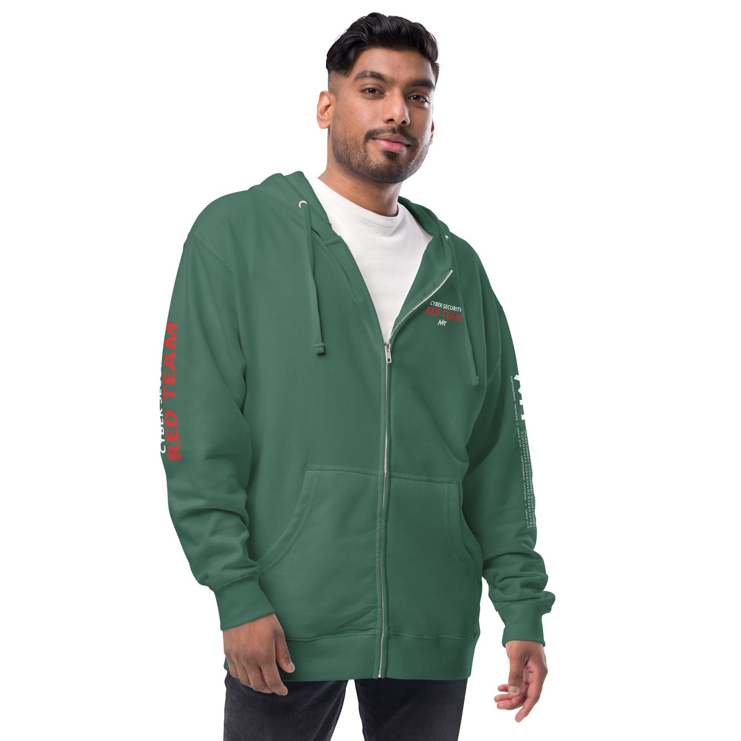 Cyber Security Red Team - Unisex fleece zip up hoodie by DarkByteGear
