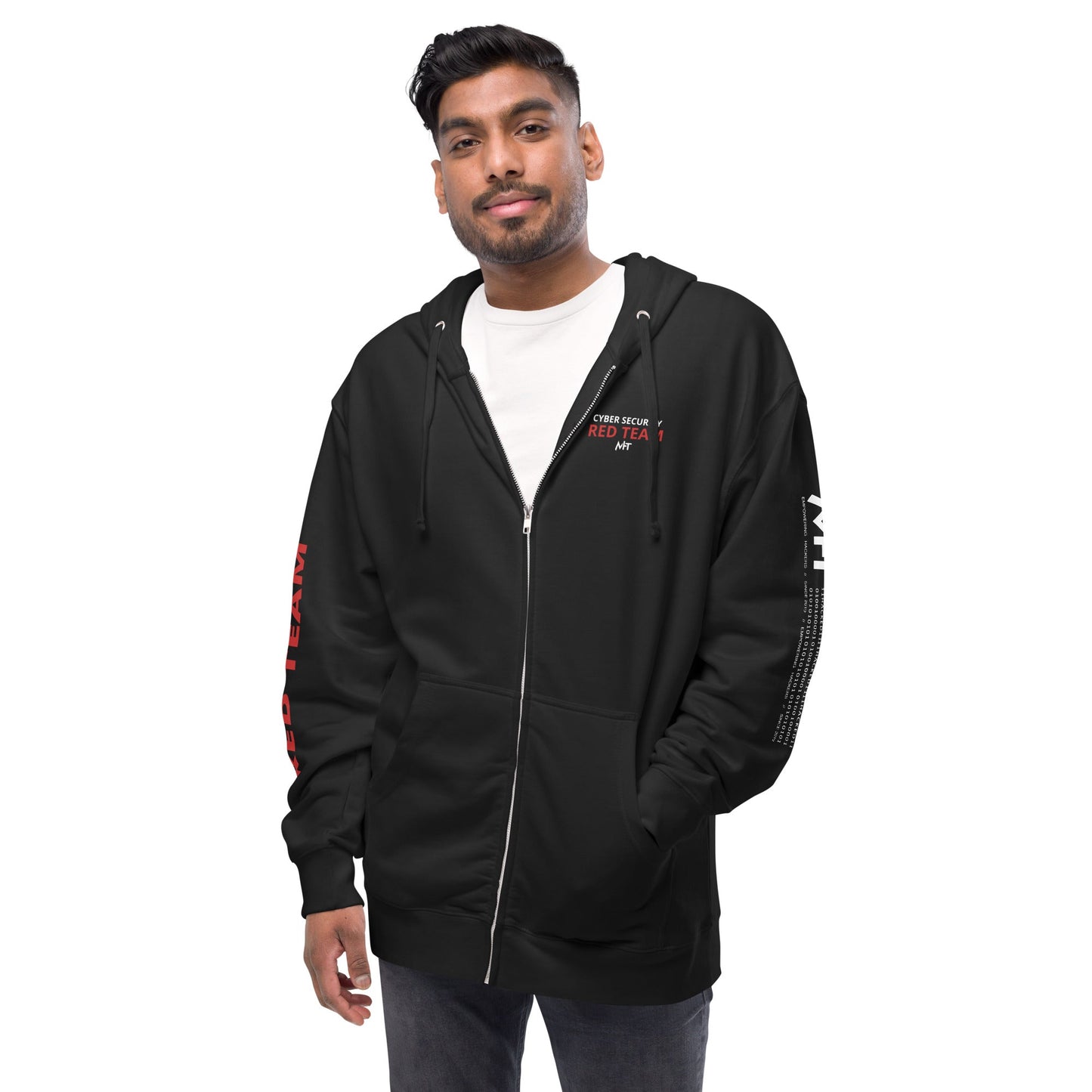 Cyber Security Red Team - Unisex fleece zip up hoodie by DarkByteGear