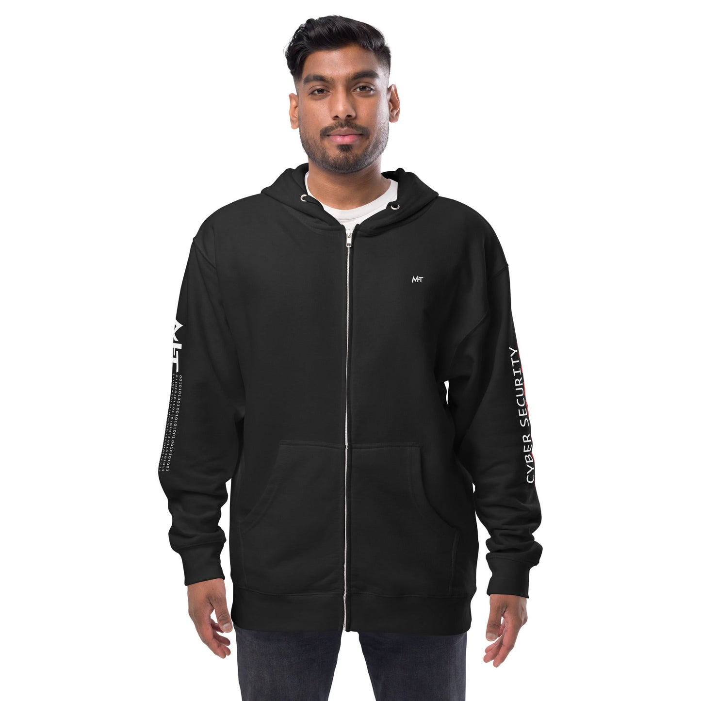 Cyber Security Red Team - Unisex fleece zip up hoodie by DarkByteGear
