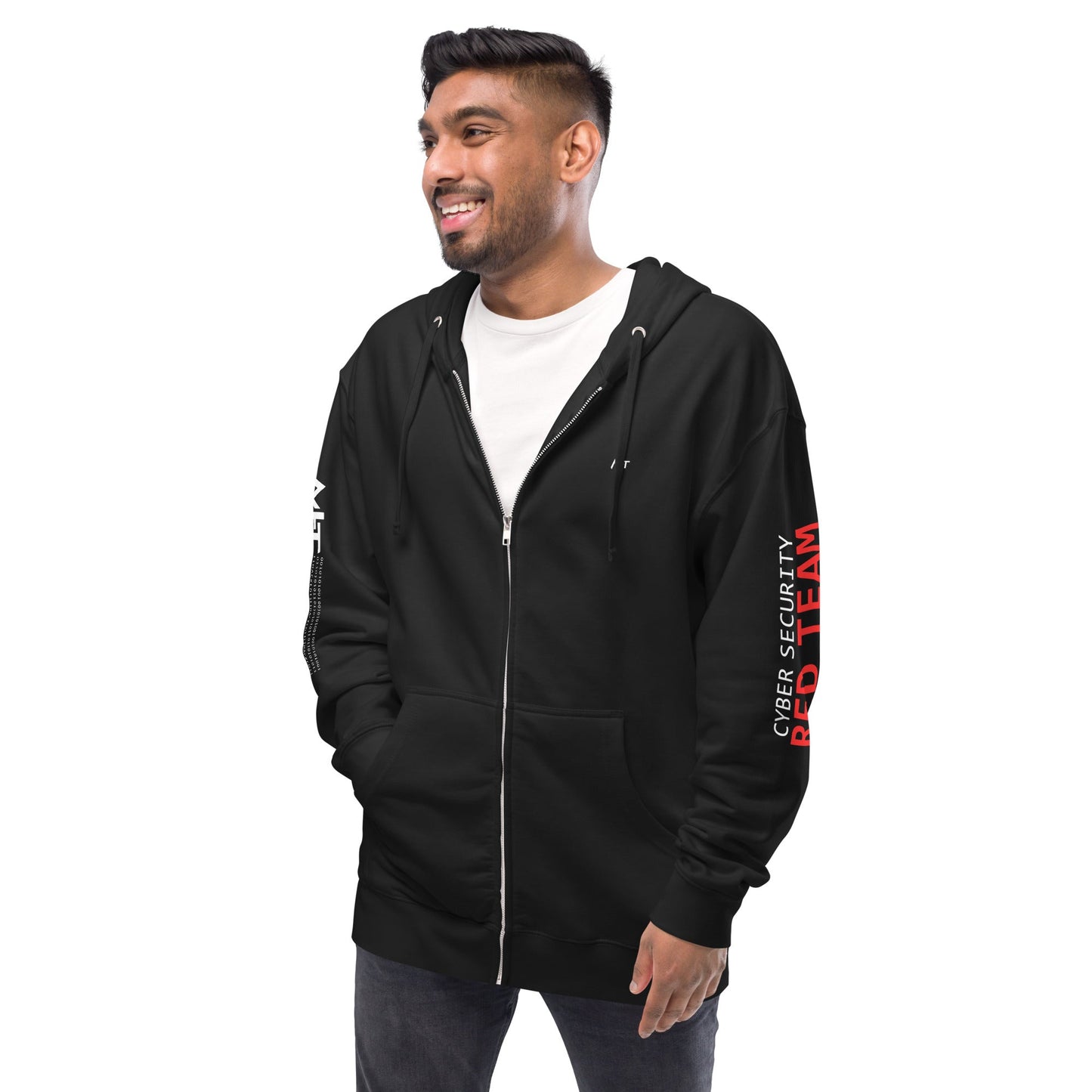 Cyber Security Red Team - Unisex fleece zip up hoodie by DarkByteGear