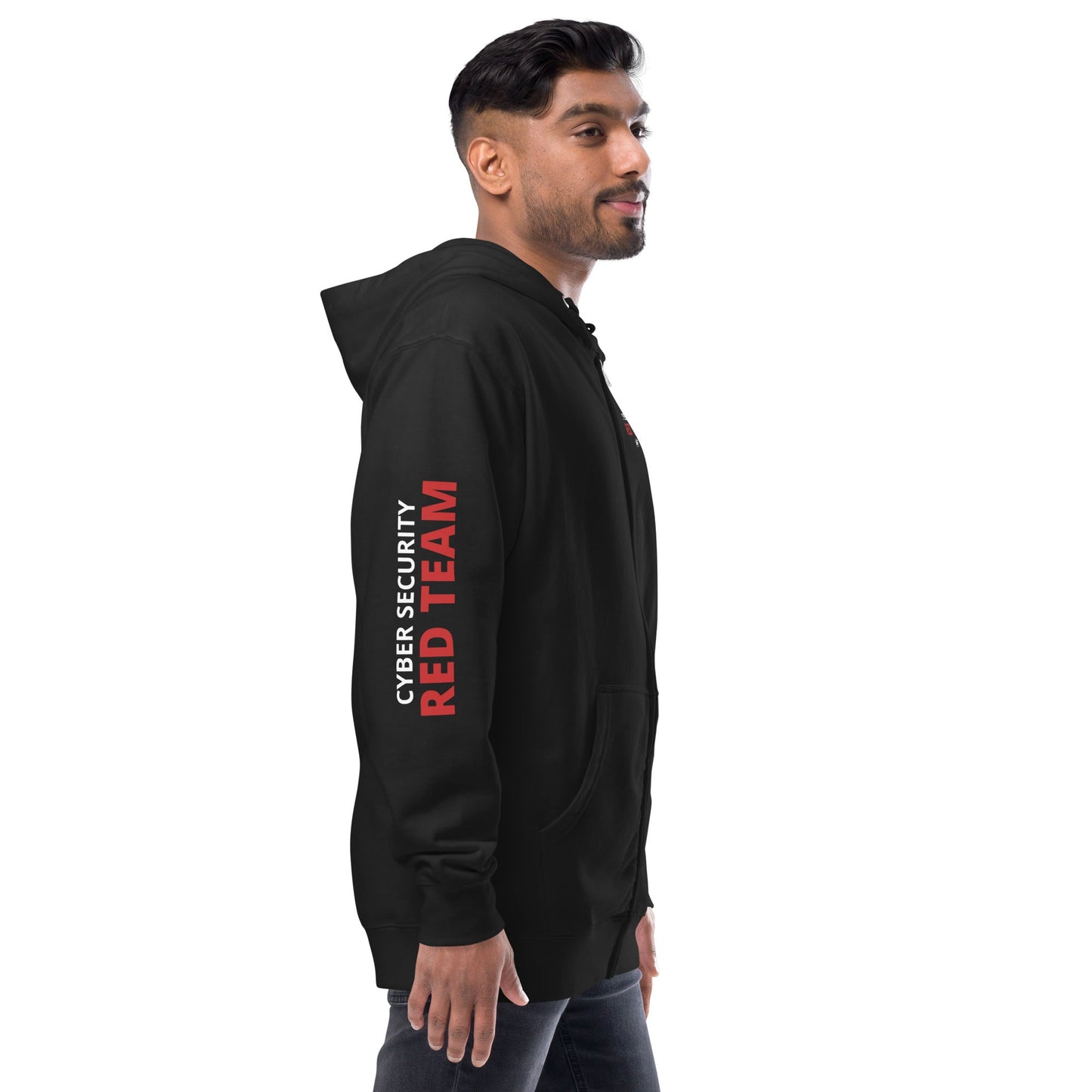 Cyber Security Red Team - Unisex fleece zip up hoodie by DarkByteGear