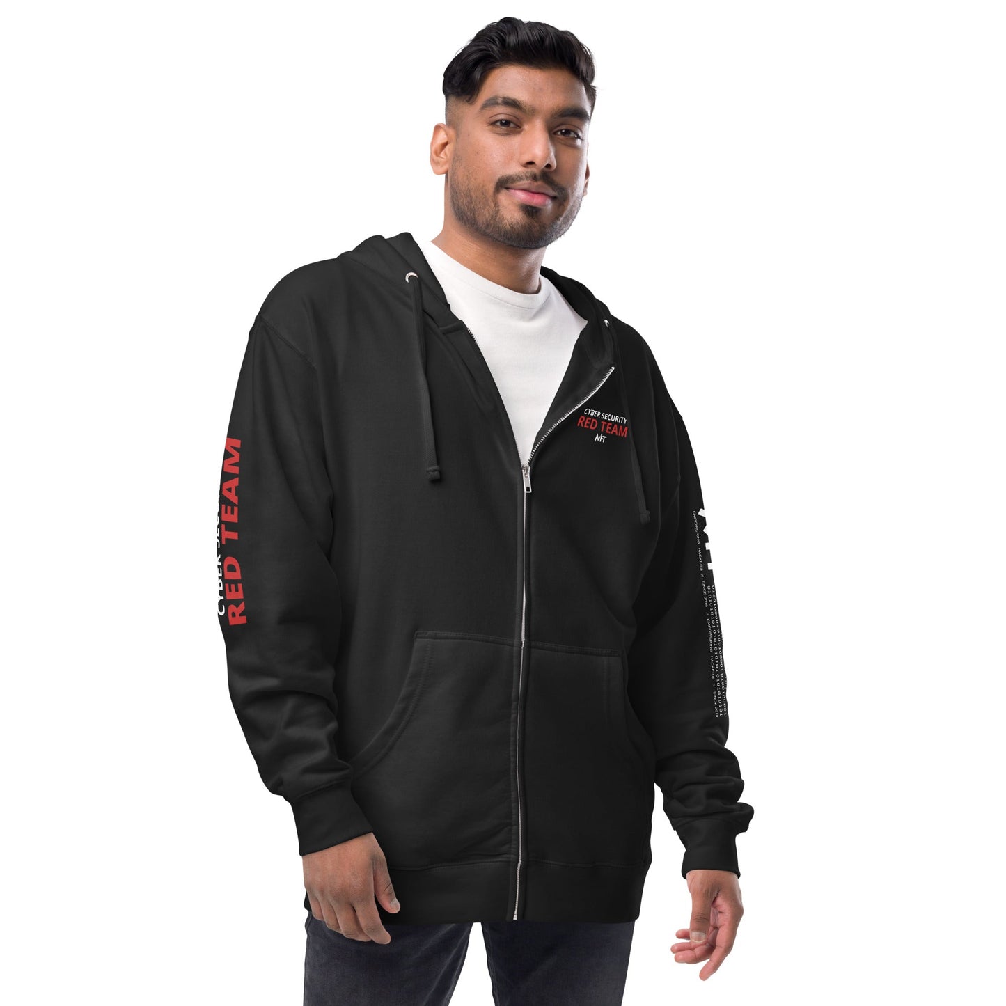 Cyber Security Red Team - Unisex fleece zip up hoodie by DarkByteGear