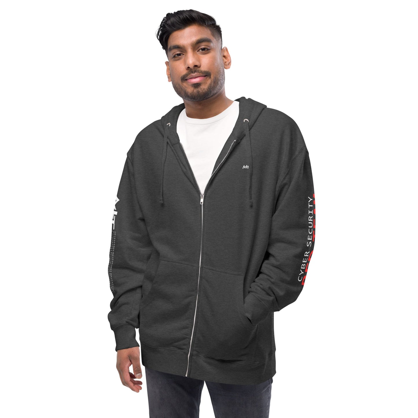 Cyber Security Red Team - Unisex fleece zip up hoodie by DarkByteGear