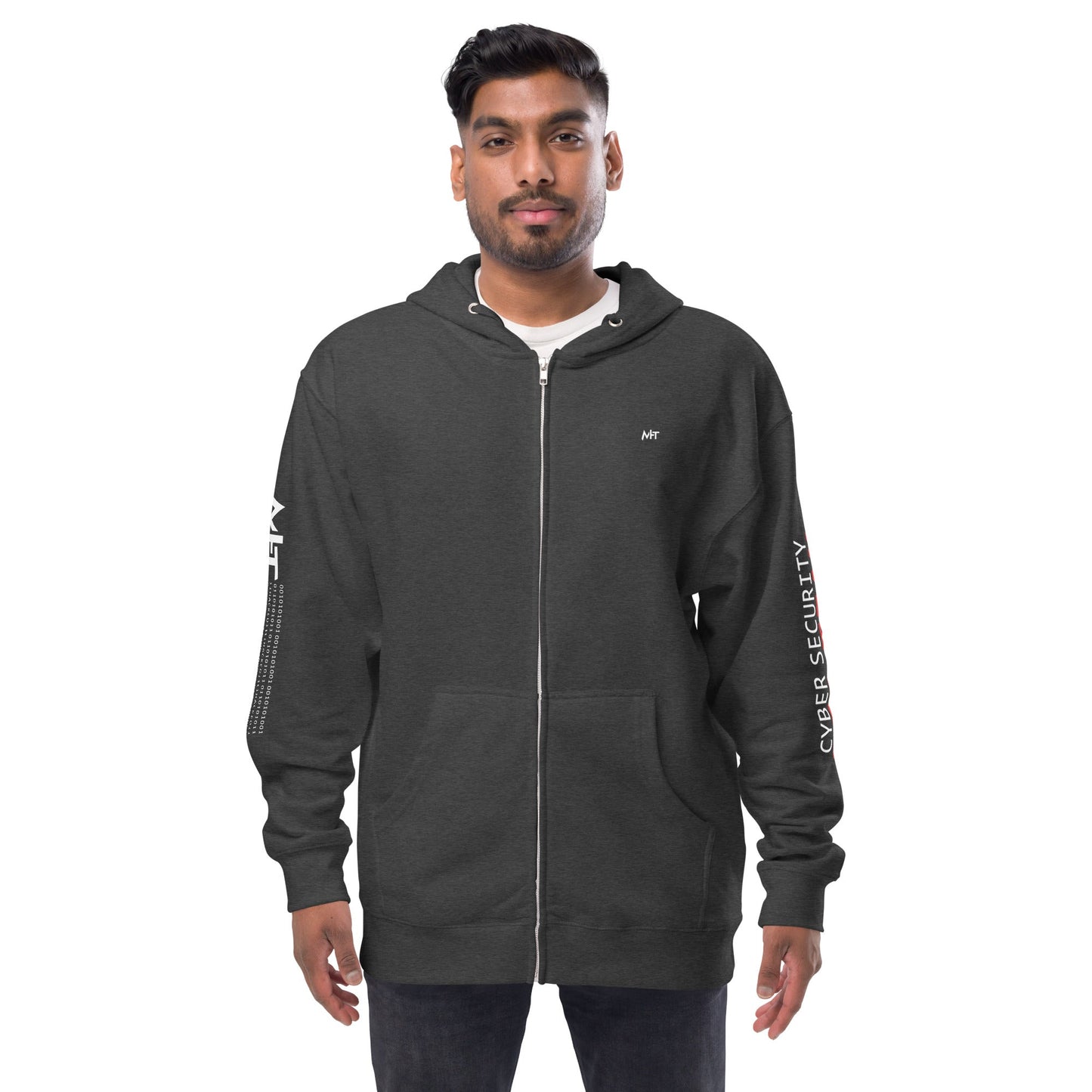 Cyber Security Red Team - Unisex fleece zip up hoodie by DarkByteGear