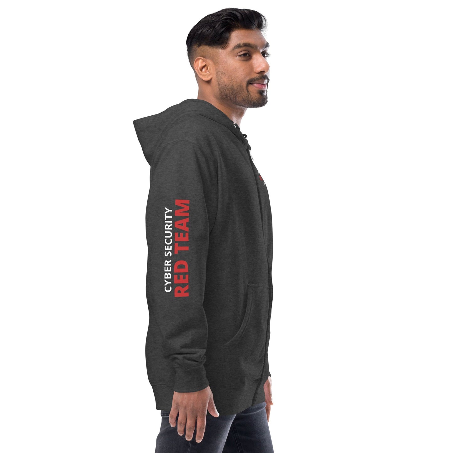 Cyber Security Red Team - Unisex fleece zip up hoodie by DarkByteGear