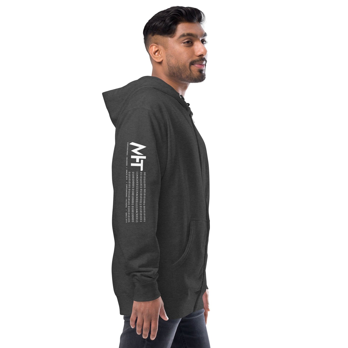 Cyber Security Red Team - Unisex fleece zip up hoodie by DarkByteGear
