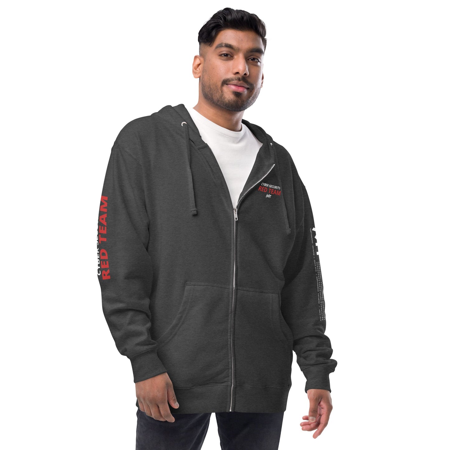 Cyber Security Red Team - Unisex fleece zip up hoodie by DarkByteGear