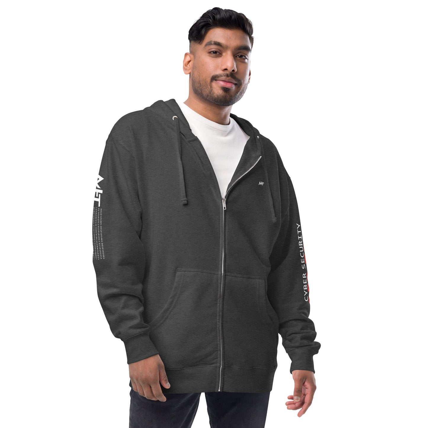 Cyber Security Red Team - Unisex fleece zip up hoodie by DarkByteGear