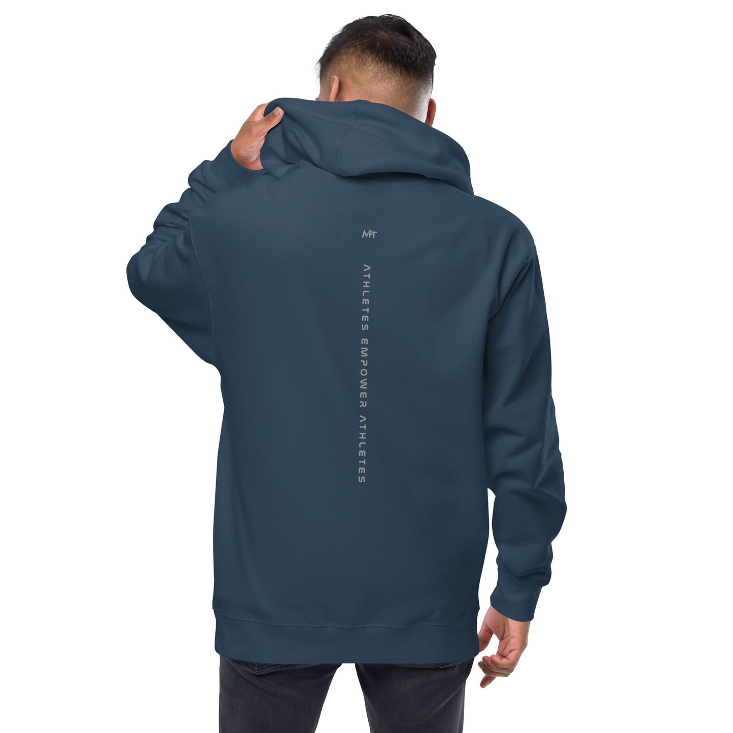 Athletes Empower Athletes - Unisex fleece zip up hoodie by DarkByteGear