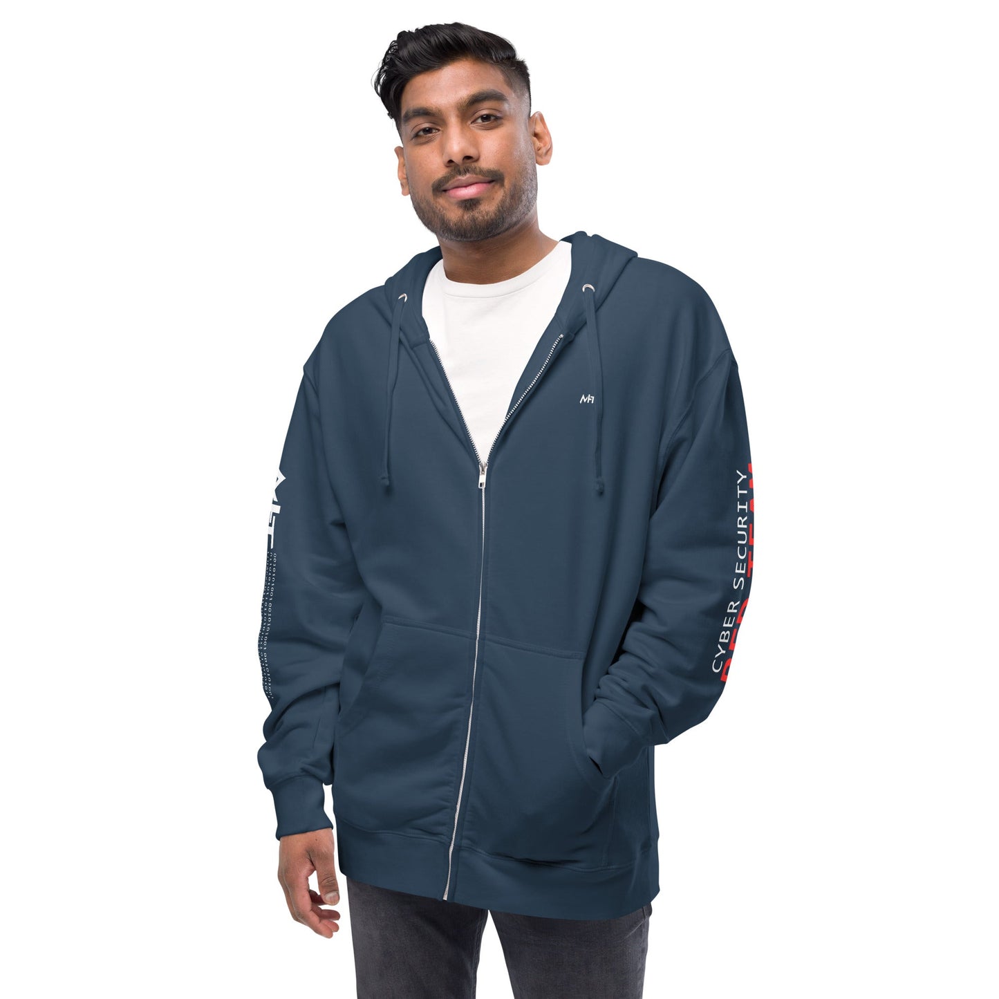 Cyber Security Red Team - Unisex fleece zip up hoodie by DarkByteGear