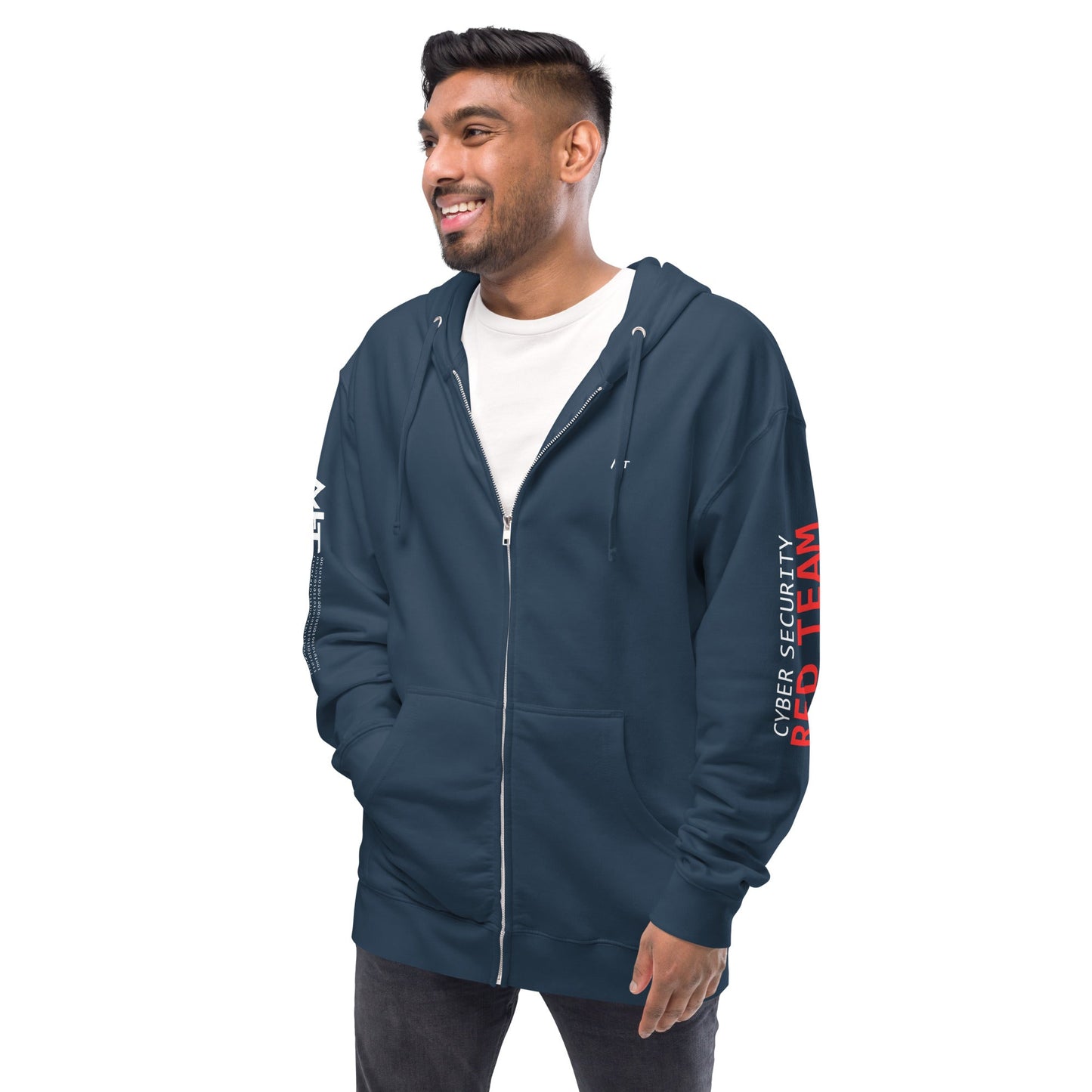 Cyber Security Red Team - Unisex fleece zip up hoodie by DarkByteGear