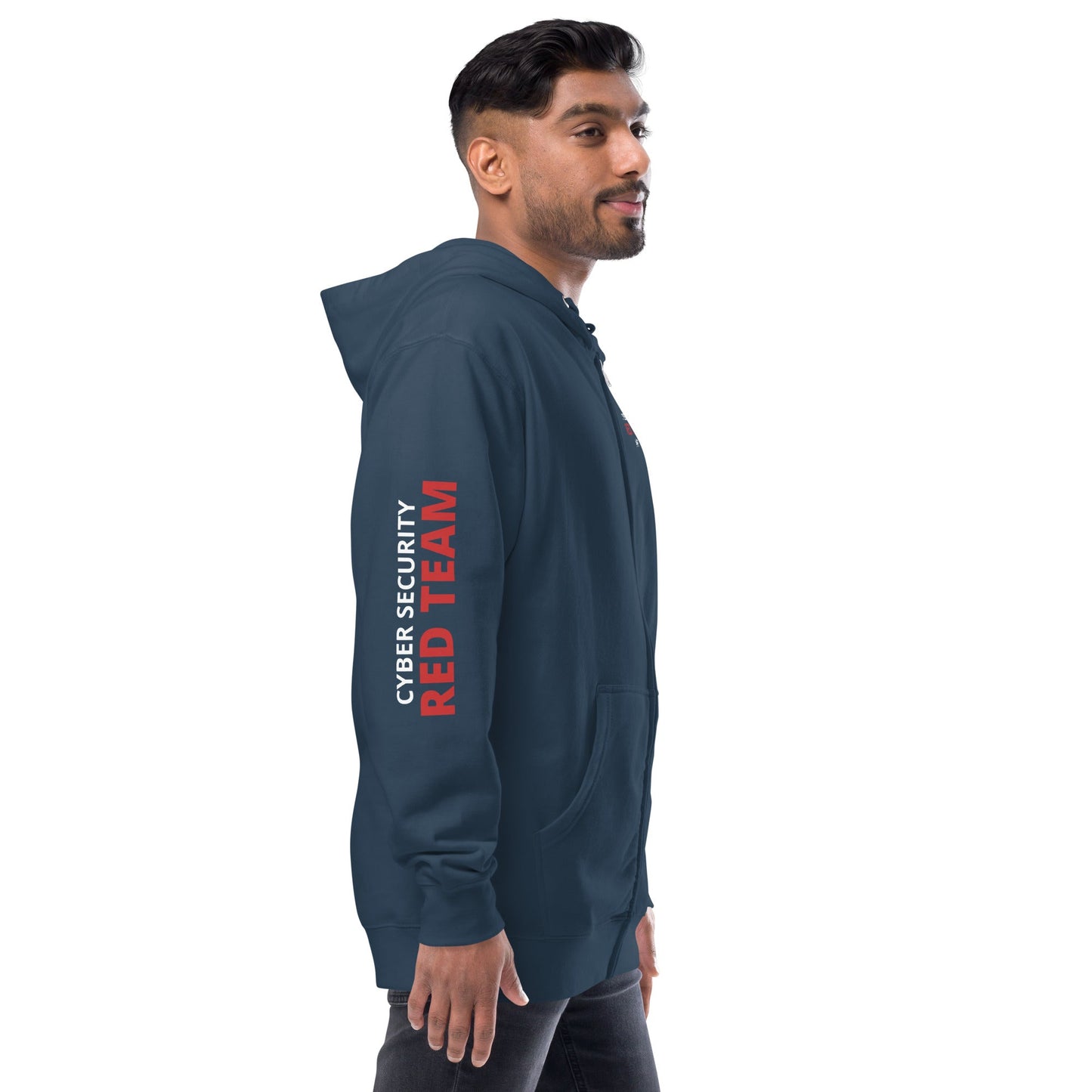 Cyber Security Red Team - Unisex fleece zip up hoodie by DarkByteGear