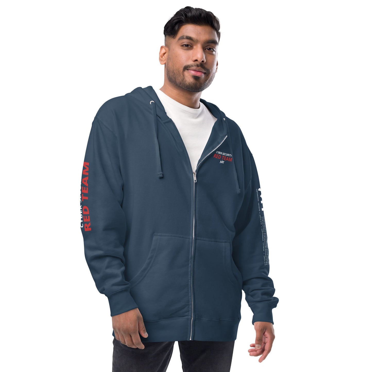 Cyber Security Red Team - Unisex fleece zip up hoodie by DarkByteGear