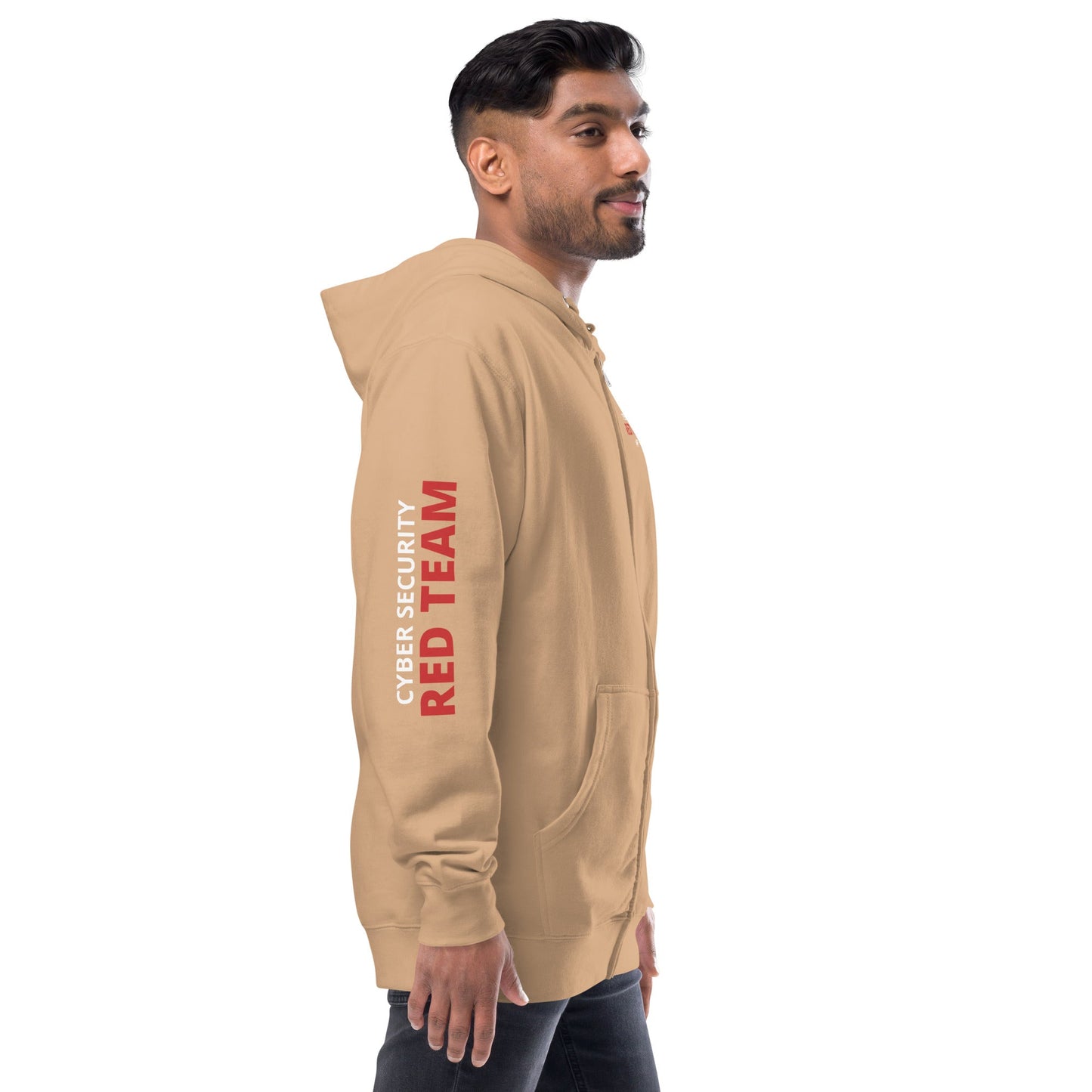 Cyber Security Red Team - Unisex fleece zip up hoodie by DarkByteGear