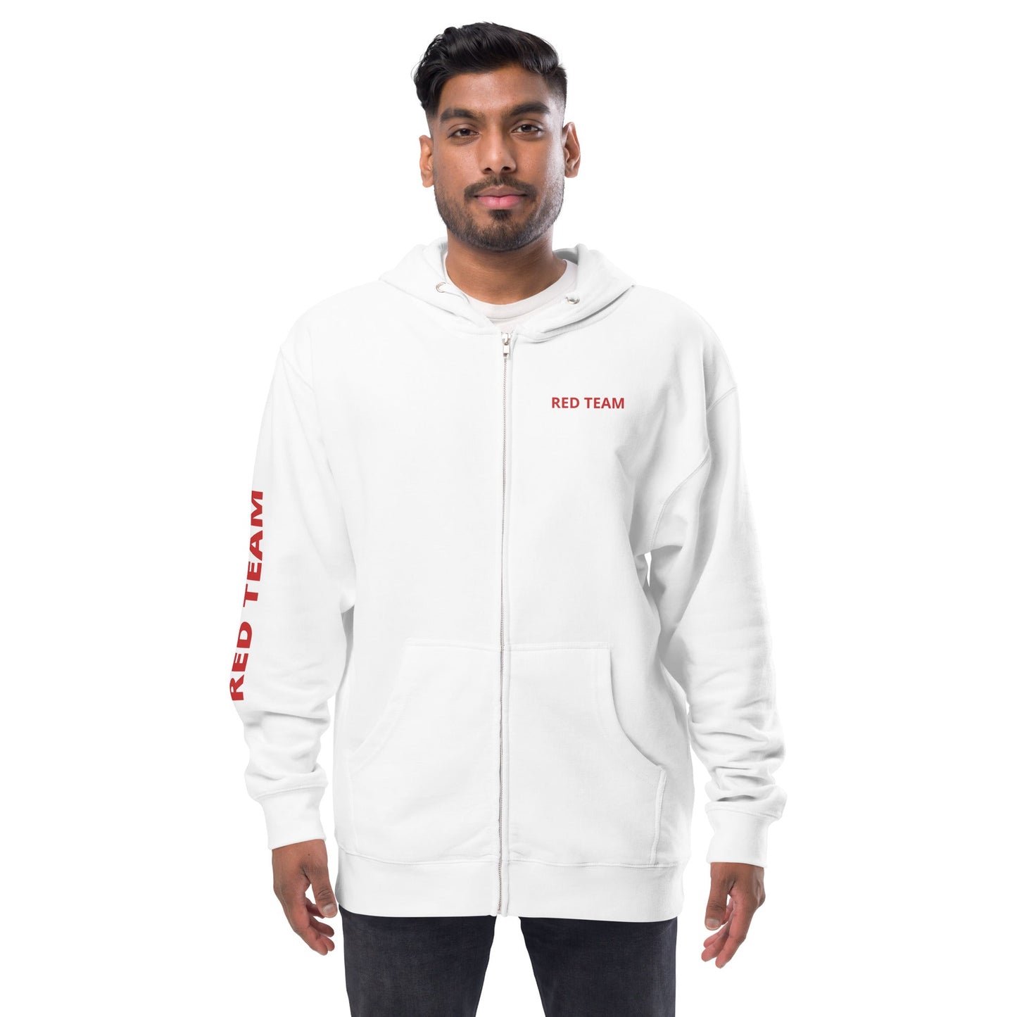 Cyber Security Red Team - Unisex fleece zip up hoodie by DarkByteGear