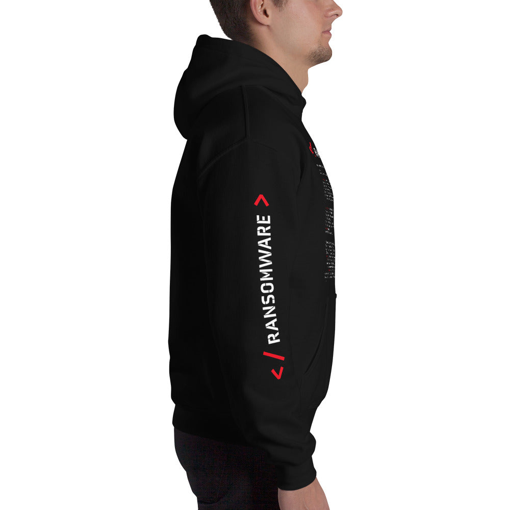 Ransomware - Unisex Hoodie (all sides print) by DarkByteGear