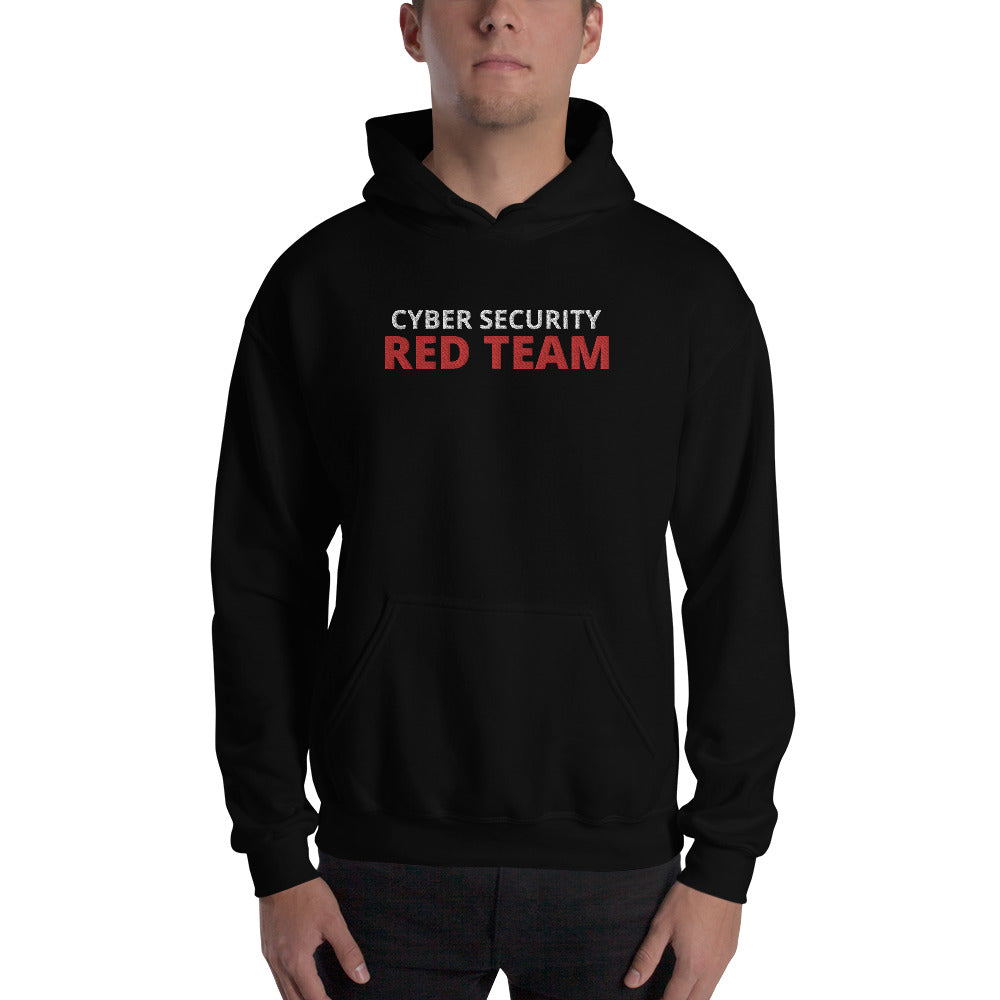 Cyber security Red team - Unisex Hoodie (large embroidery) by DarkByteGear
