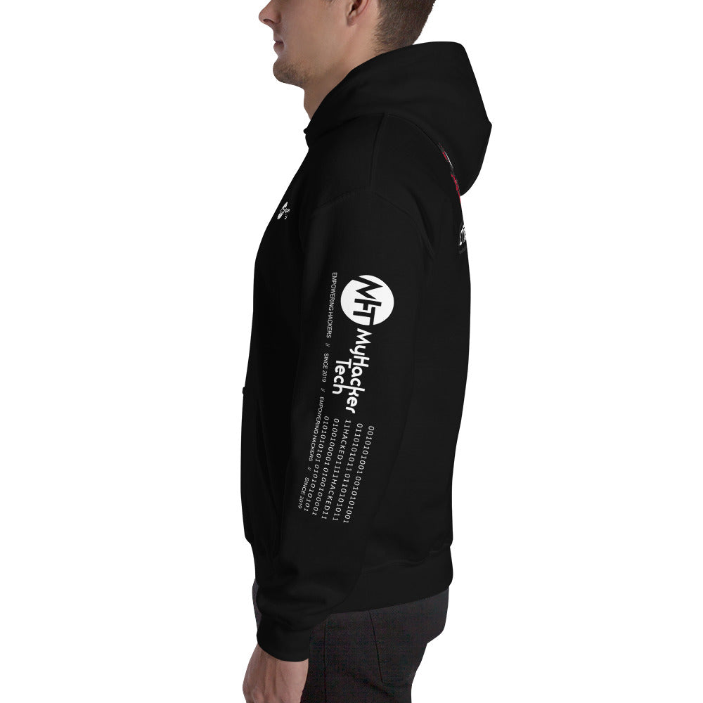 Cybersecurity Red Team v4 - Unisex Hoodie (all sides print) by DarkByteGear