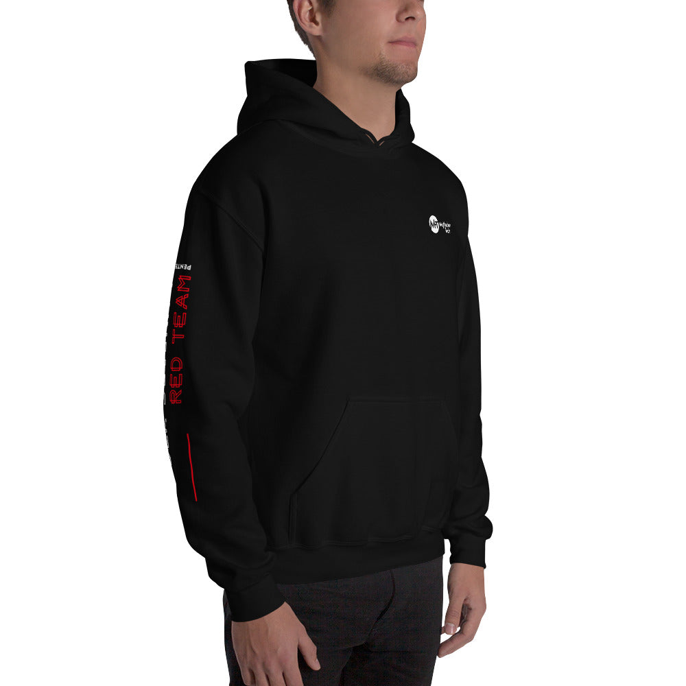 Cyber Security Red Team v2 - Unisex Hoodie (all sides print) by DarkByteGear