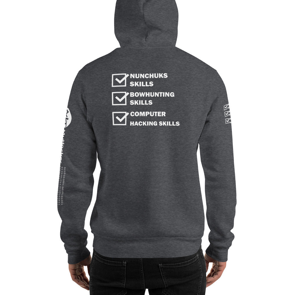 Computer Hacking Skills - Unisex Hoodie (all sides print) by DarkByteGear