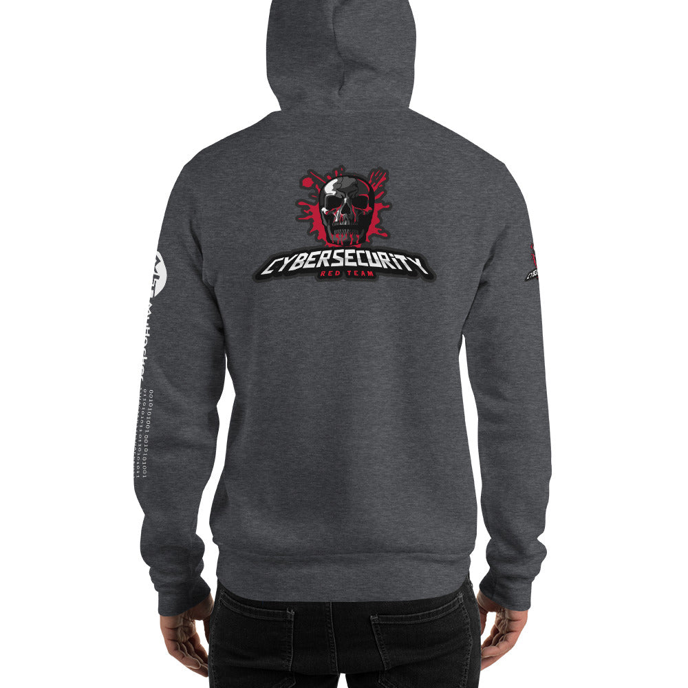 Cybersecurity Red Team v4 - Unisex Hoodie (all sides print) by DarkByteGear